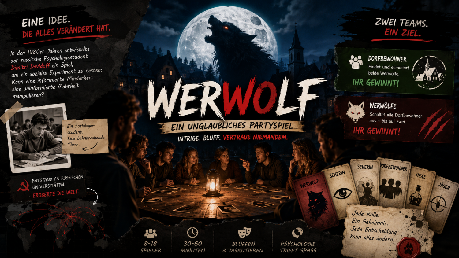 Werwolf: Ein unglaubliches Partyspiel - erfunden von einem russischen