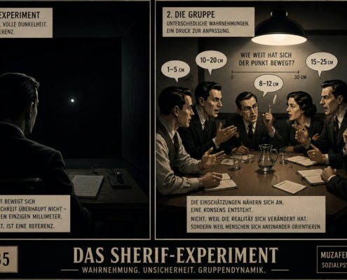 Das Muzafer-Sherif-Experiment: Wie Gruppendruck unsere Wahrnehmung verändert („Und er bewegt sich doch.“