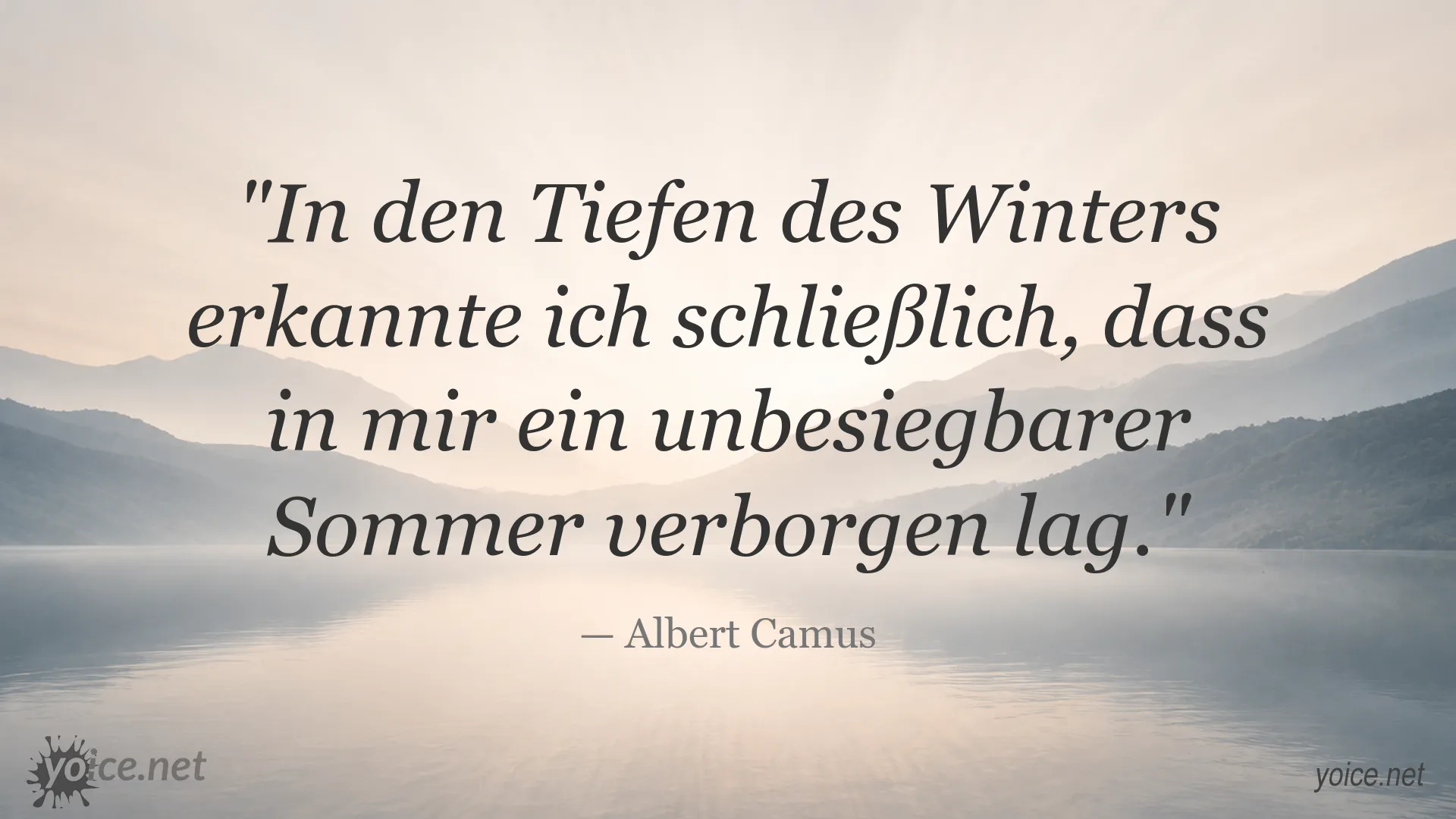 Zitatgrafik von Albert Camus zum Thema innere Stärke