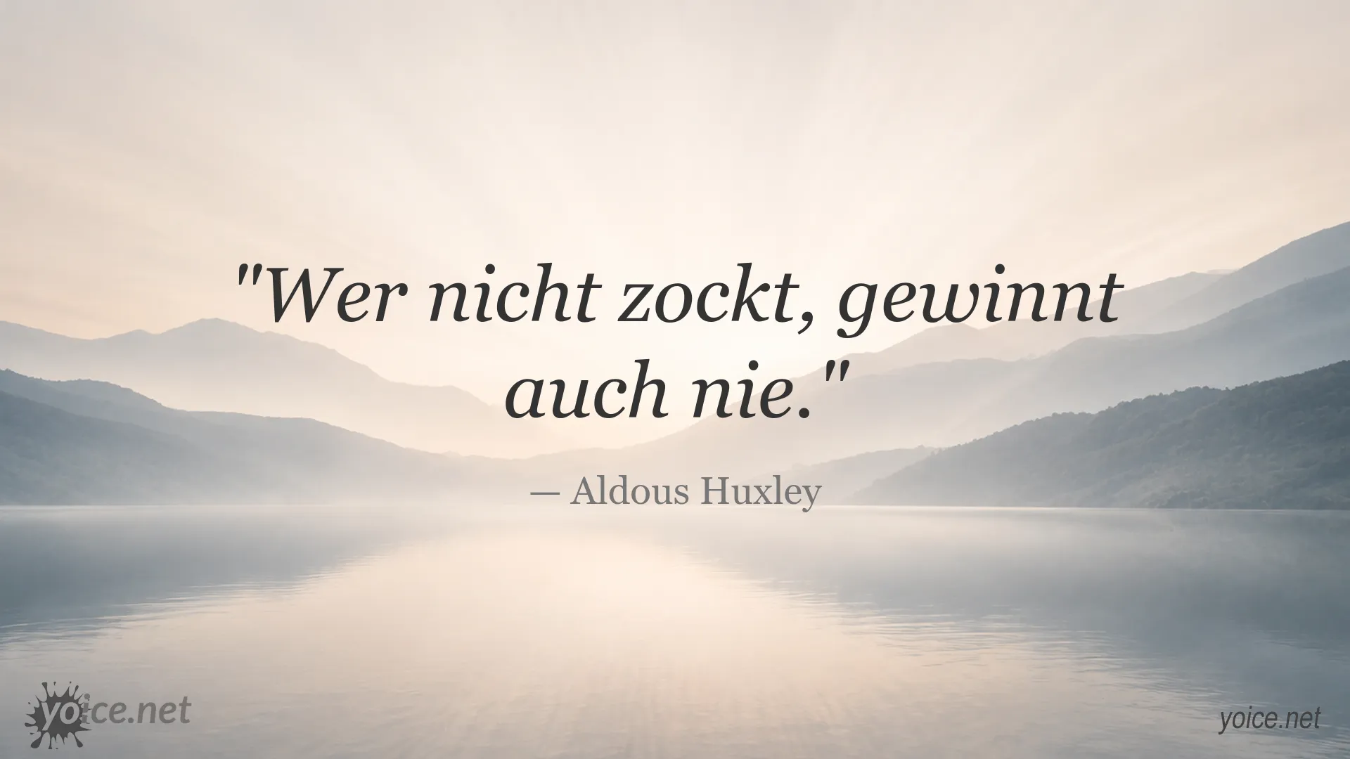 Zitatgrafik mit einem Zitat von Aldous Huxley