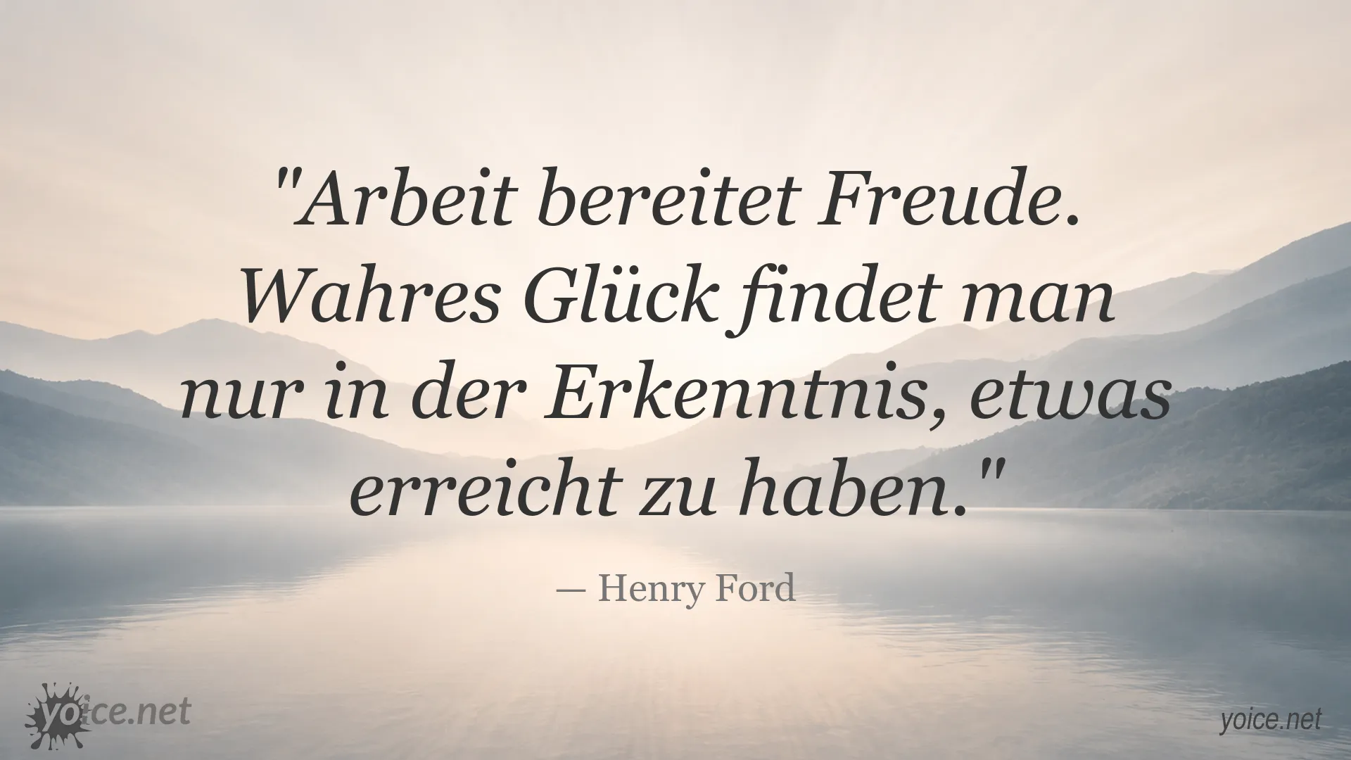 Inspirierendes Henry Ford Zitat über Arbeit und Erfolg
