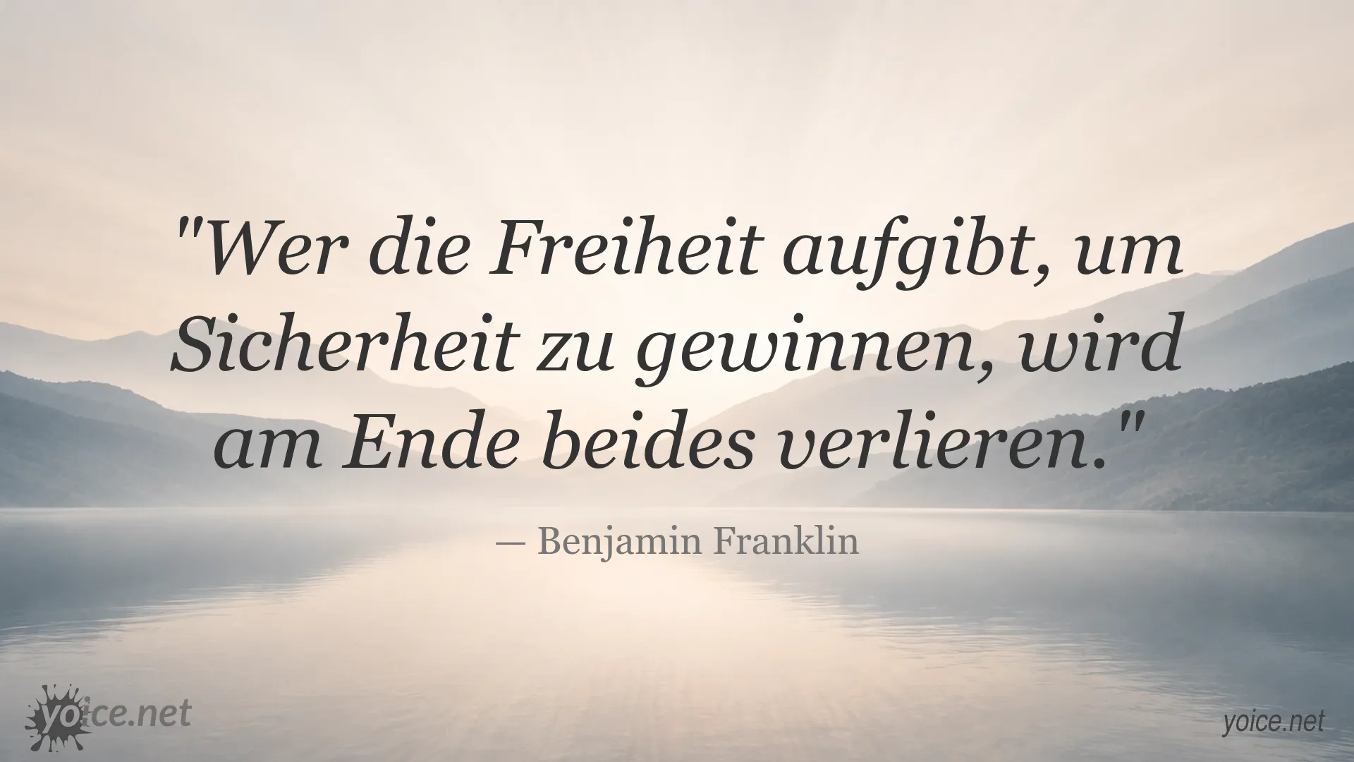 Zitat von Benjamin Franklin über Freiheit und Sicherheit