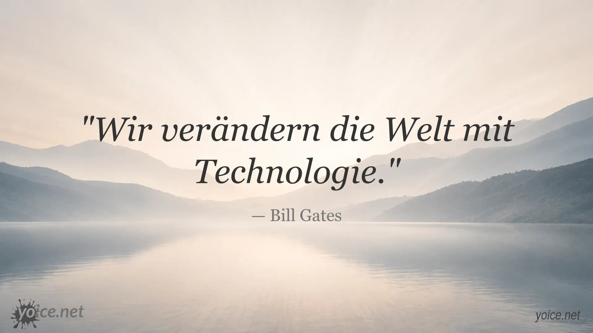 Inspirierendes Technologie-Zitat von Bill Gates
