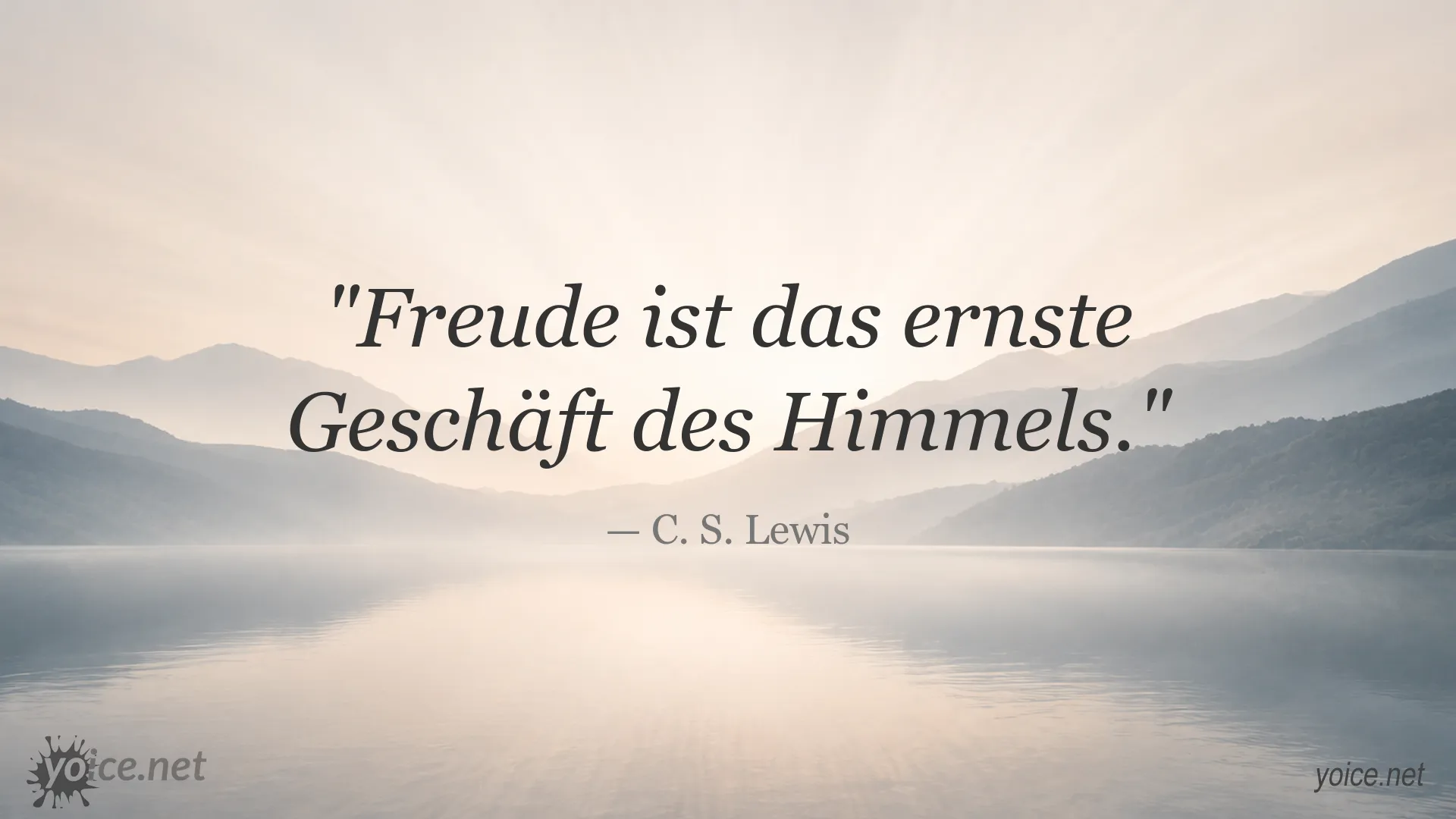 Inspirierendes Zitat von C. S. Lewis über die Bedeutung von Freude