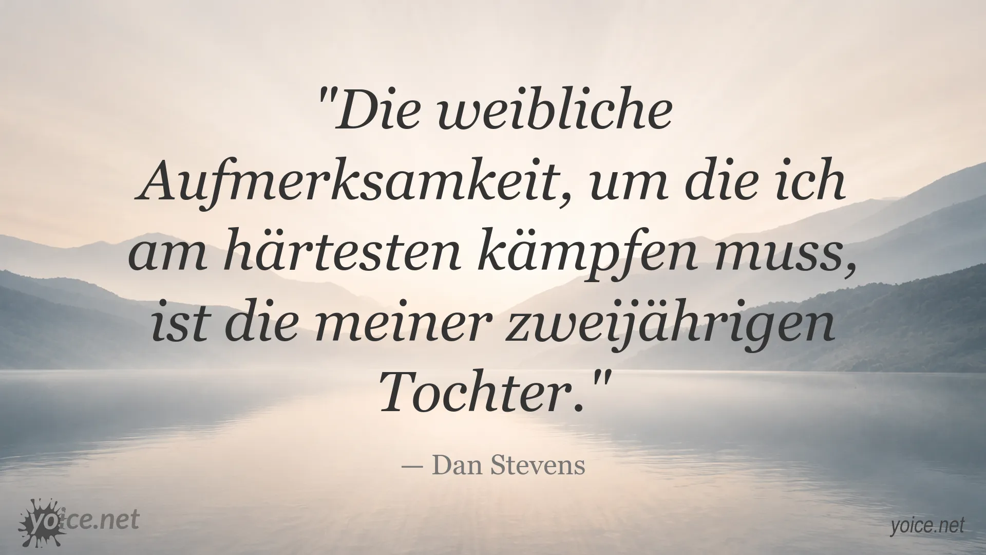 Dan Stevens spricht über die weibliche Aufmerksamkeit seiner zweijährigen Tochter