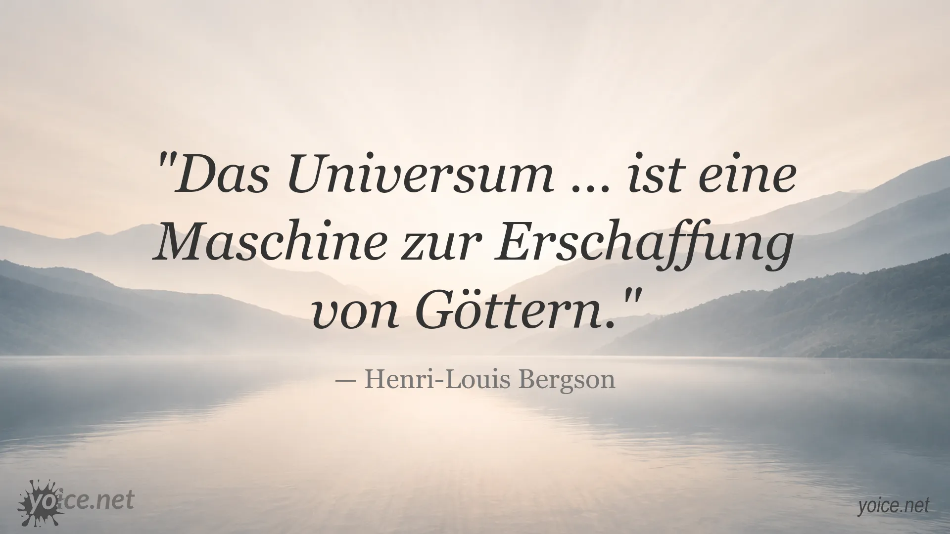 Inspirierendes Zitat von Henri-Louis Bergson über das Universum und die Erschaffung von Göttern