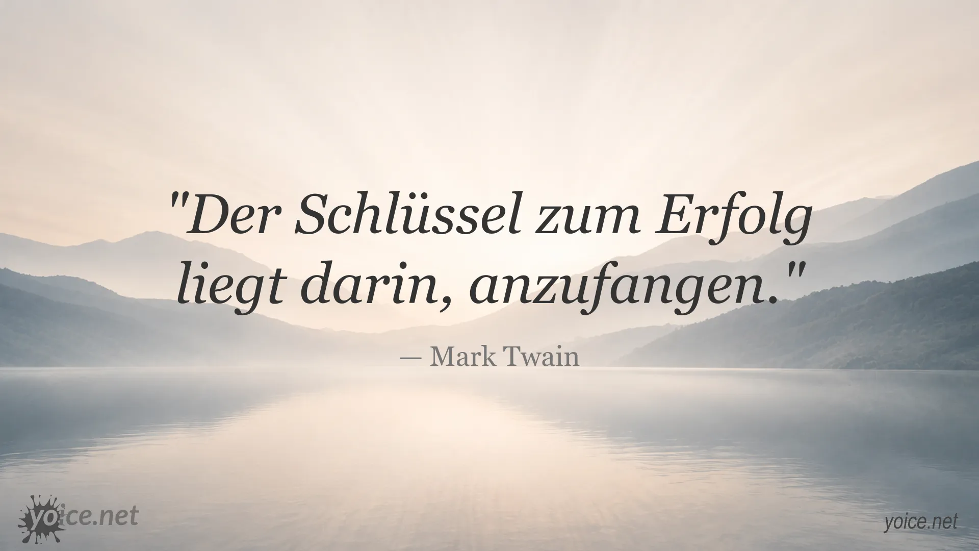Inspirierendes Erfolg-Zitat von Mark Twain
