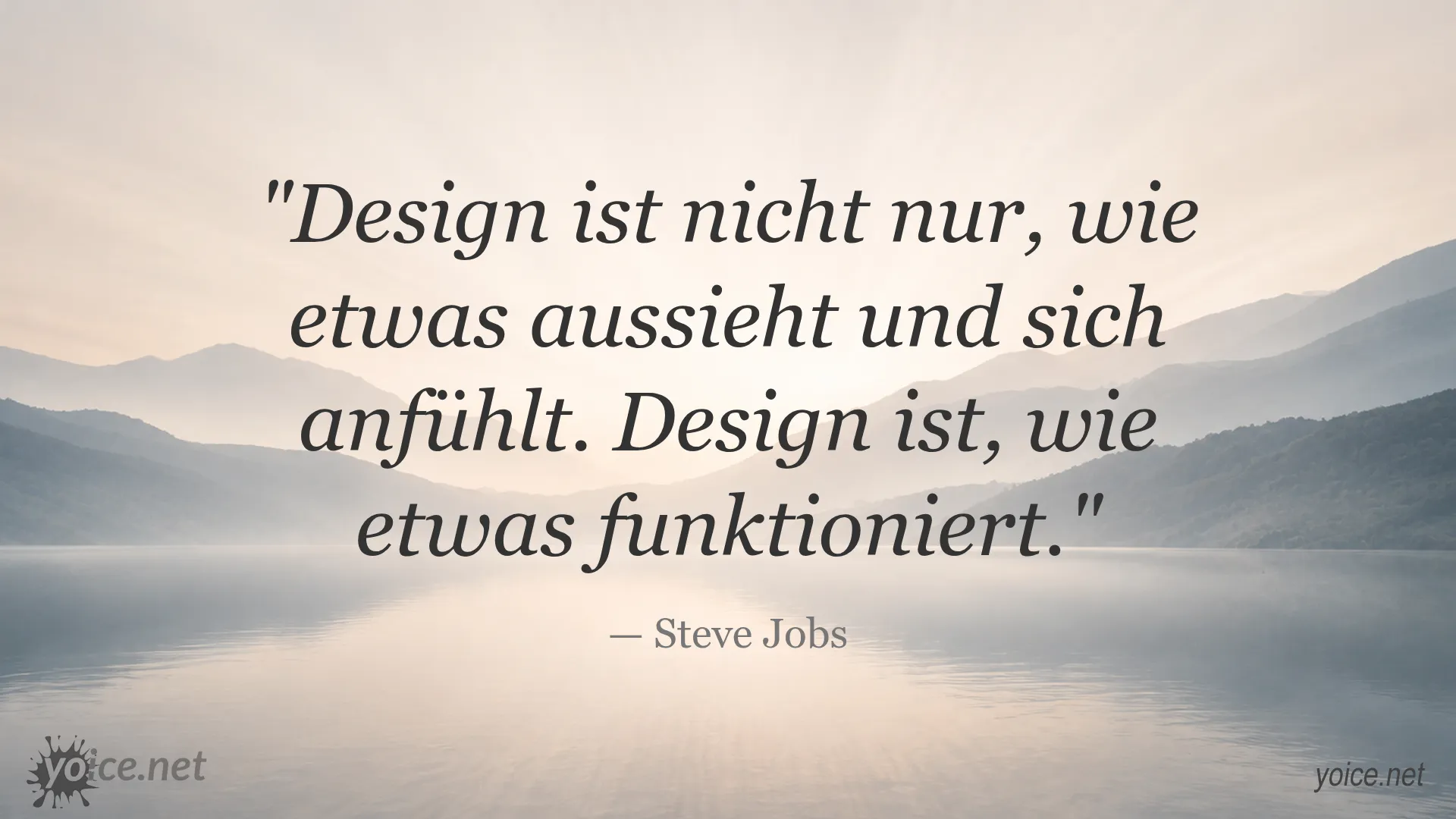 Zitat von Steve Jobs: Design ist nicht nur, wie etwas aussieht und sich anfühlt. Design ist, wie etwas funktioniert.