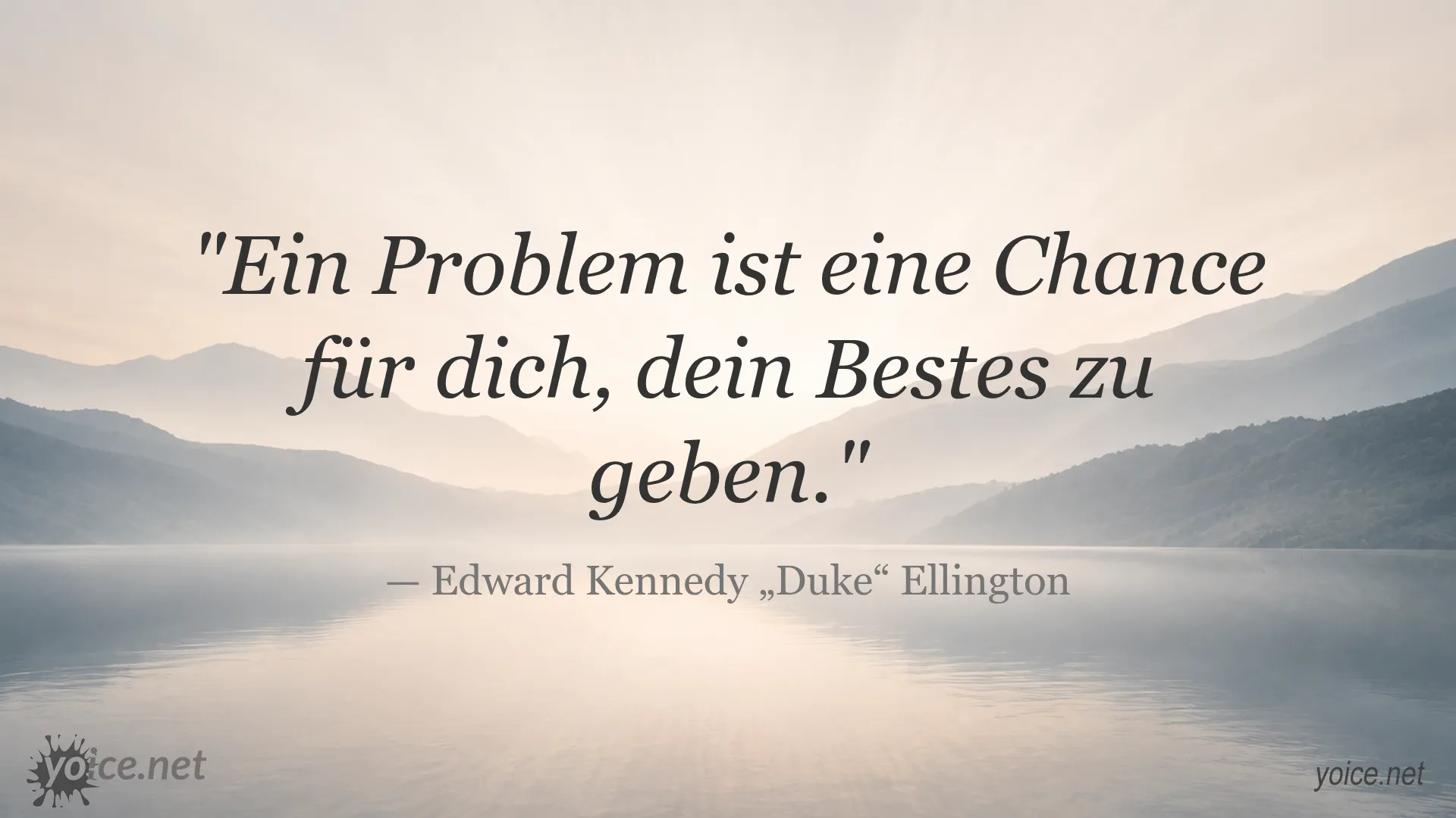Inspirierendes Zitat von Edward Kennedy Duke Ellington über Probleme als Chancen