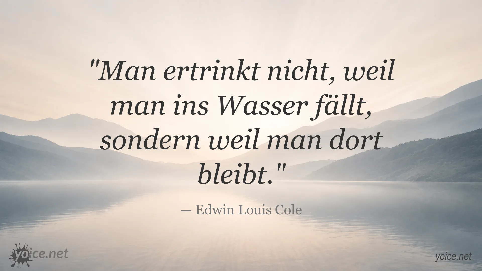 Inspirierendes Zitat von Edwin Louis Cole über Durchhalten und Veränderung
