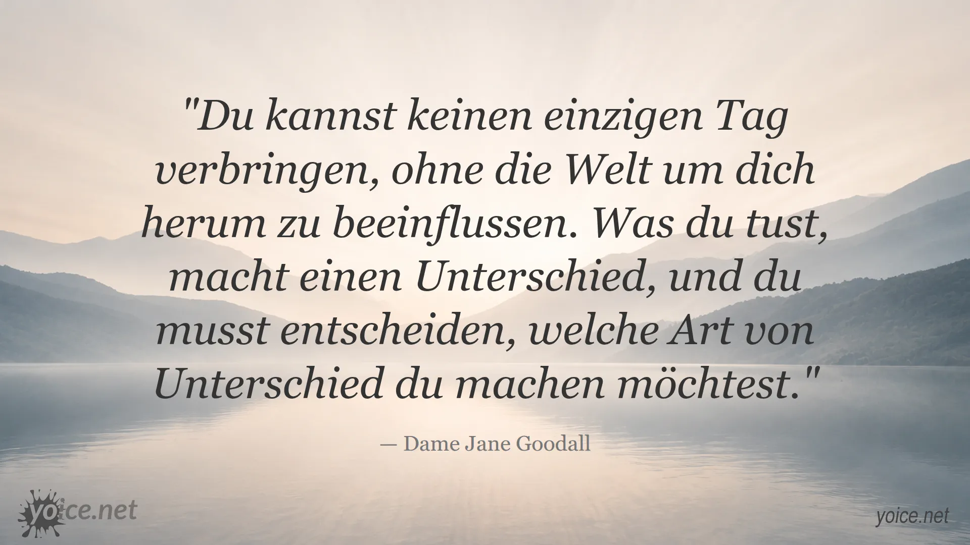 Zitat von Dame Jane Goodall über Einfluss und Verantwortung
