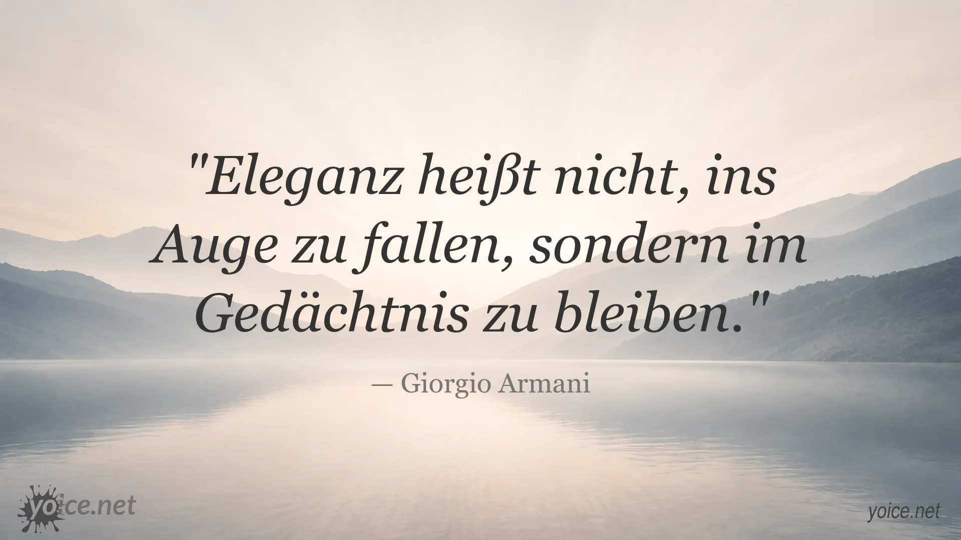 Zitat von Giorgio Armani über Eleganz