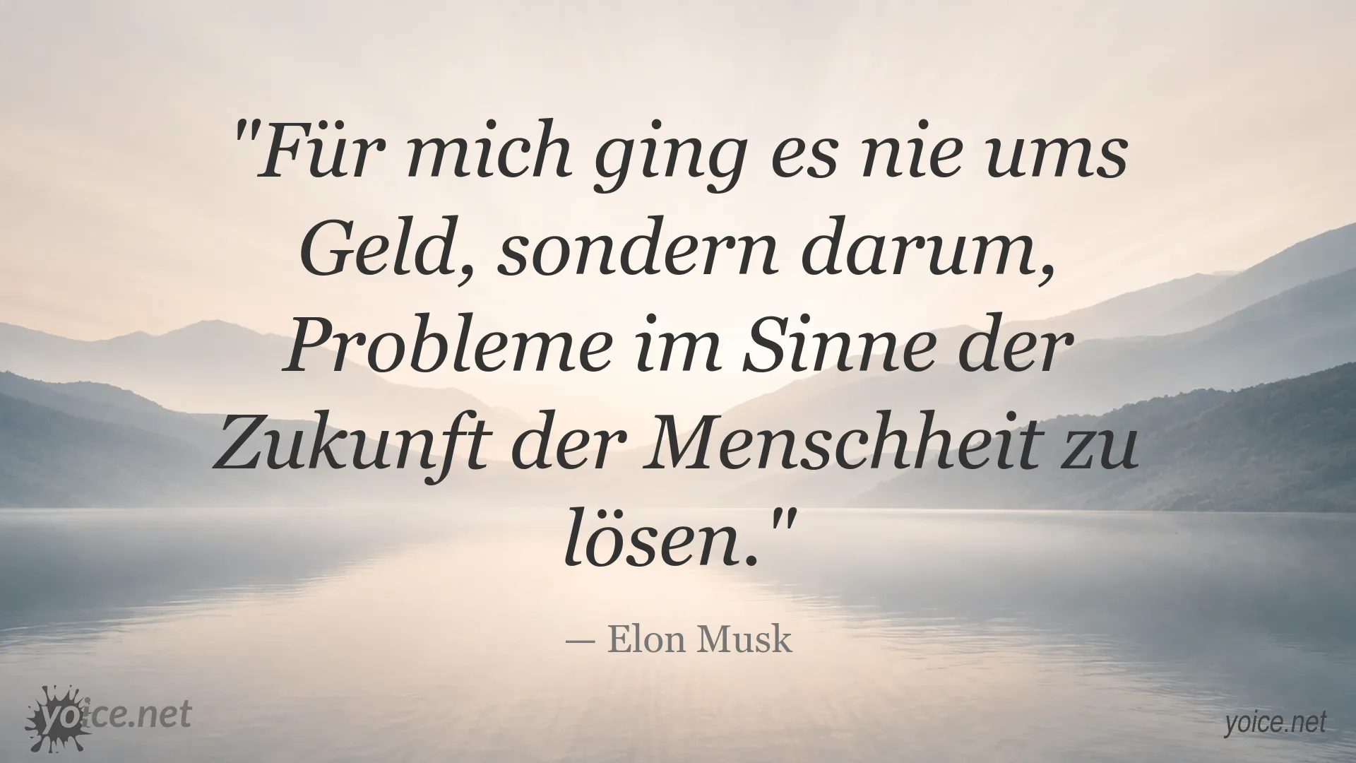 Zitatgrafik von Elon Musk über Problemlösung und die Zukunft der Menschheit