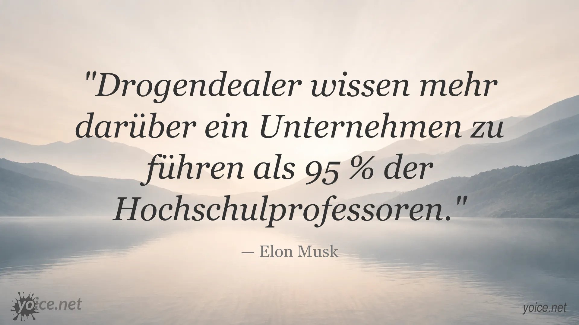 Zitat von Elon Musk über Drogendealer und Unternehmensführung