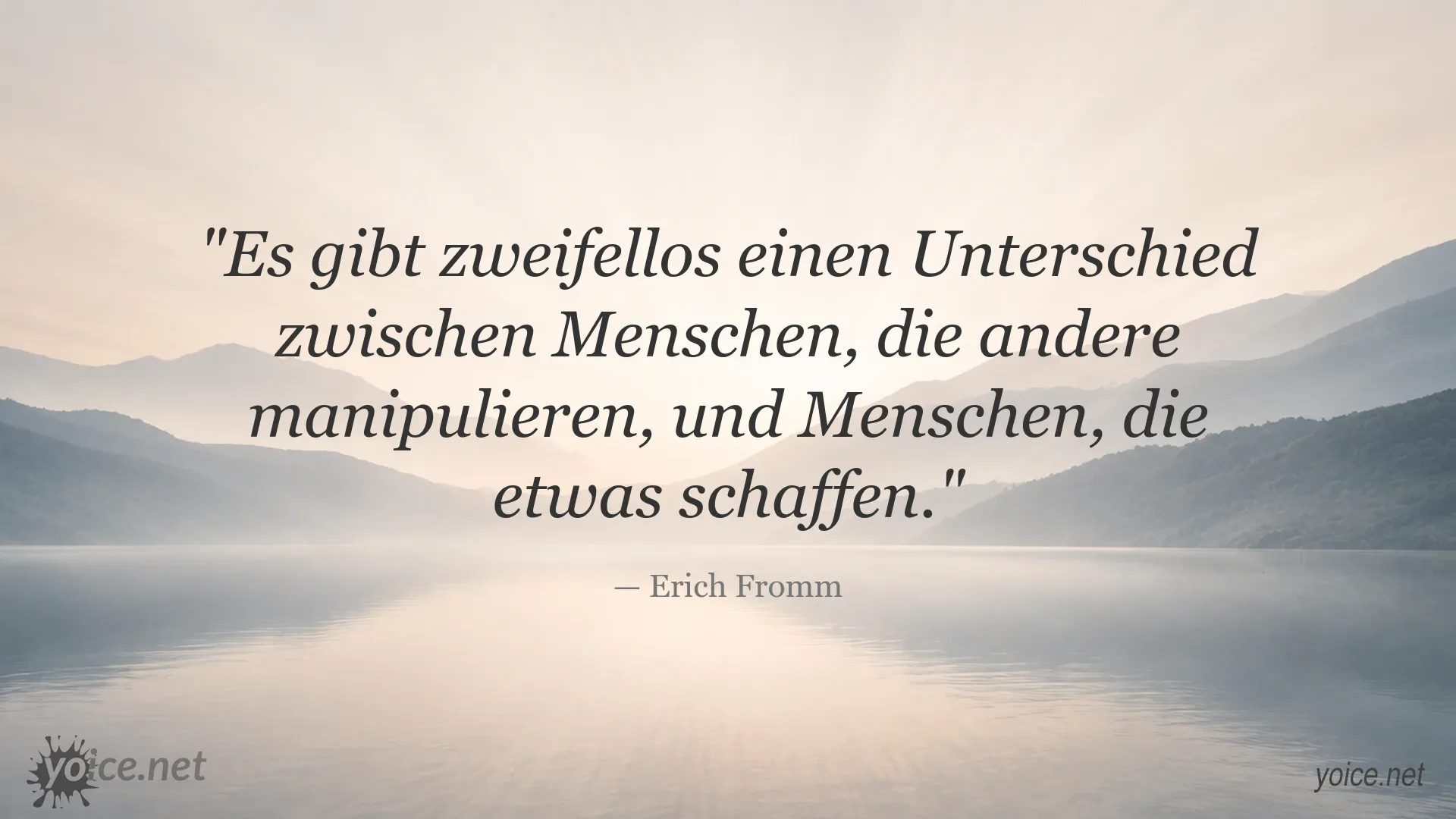 Zitat von Erich Fromm über den Unterschied zwischen Manipulation und schöpferischem Handeln