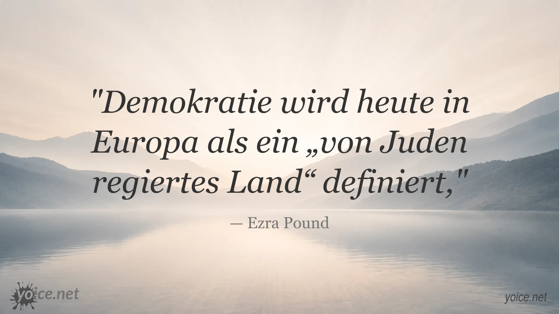 Zitat von Ezra Pound über Demokratie und Europa