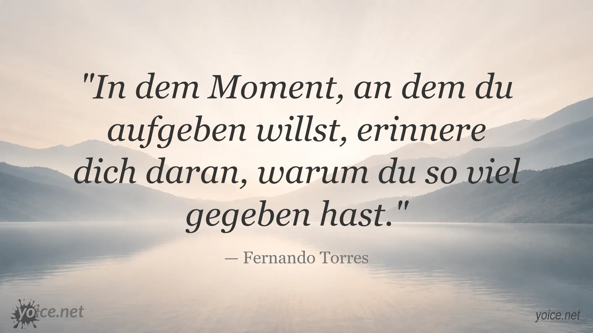 Zitat von Fernando Torres über Motivation und nicht aufzugeben