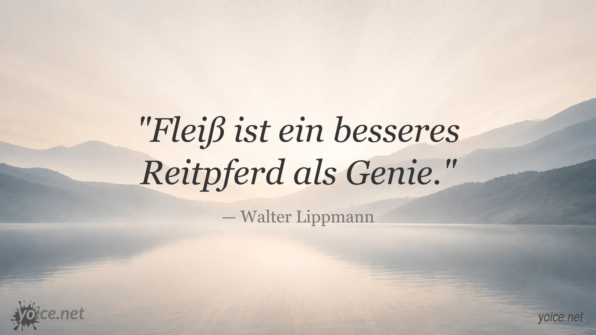 Zitat von Walter Lippmann über Fleiß und Genie