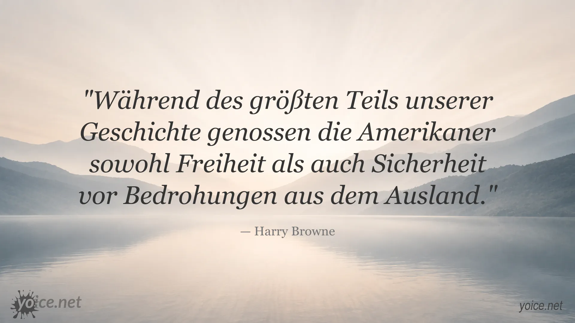 Zitatbild von Harry Browne über Freiheit und Sicherheit