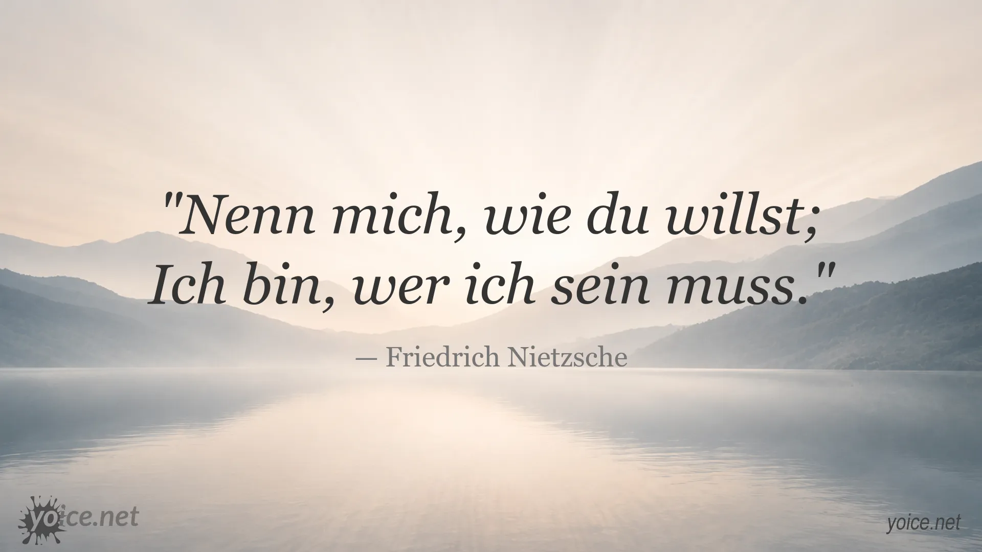 Inspirierendes Zitatbild von Friedrich Nietzsche