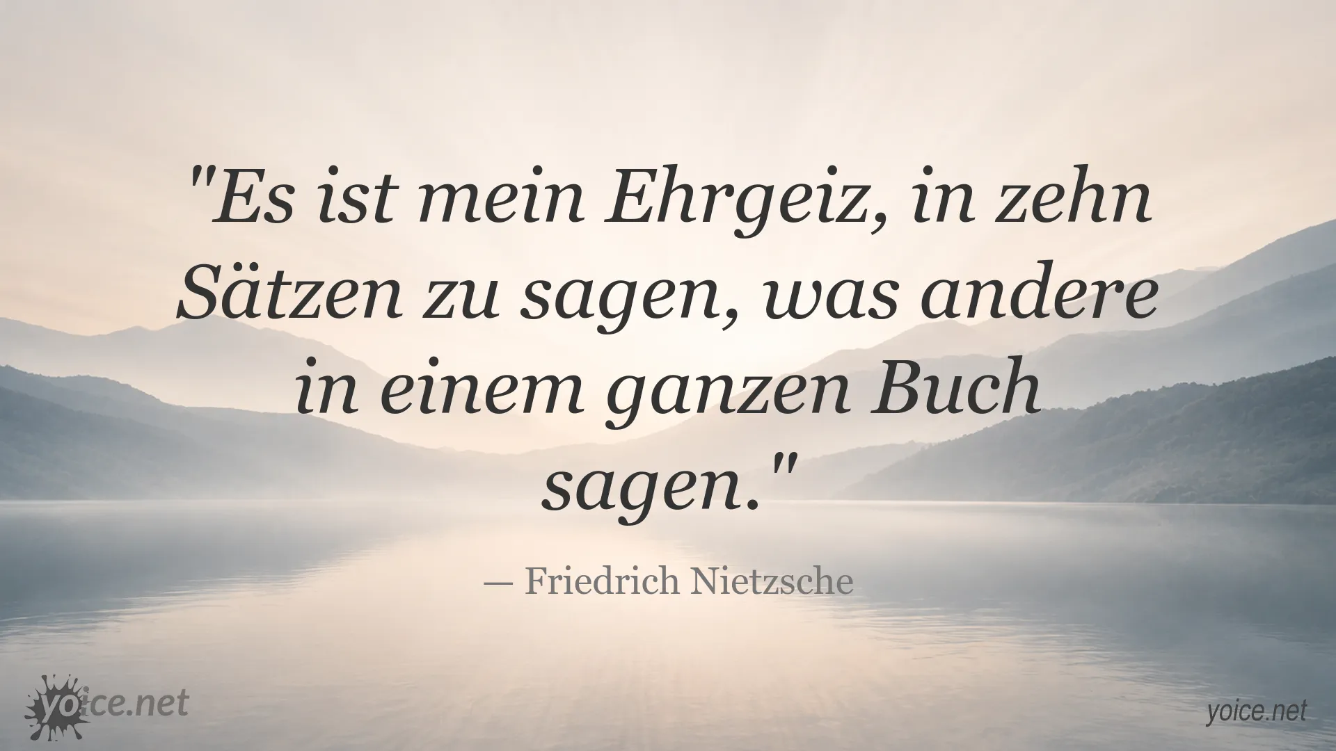 Friedrich Nietzsche Zitat über die Kunst, Gedanken prägnant auszudrücken