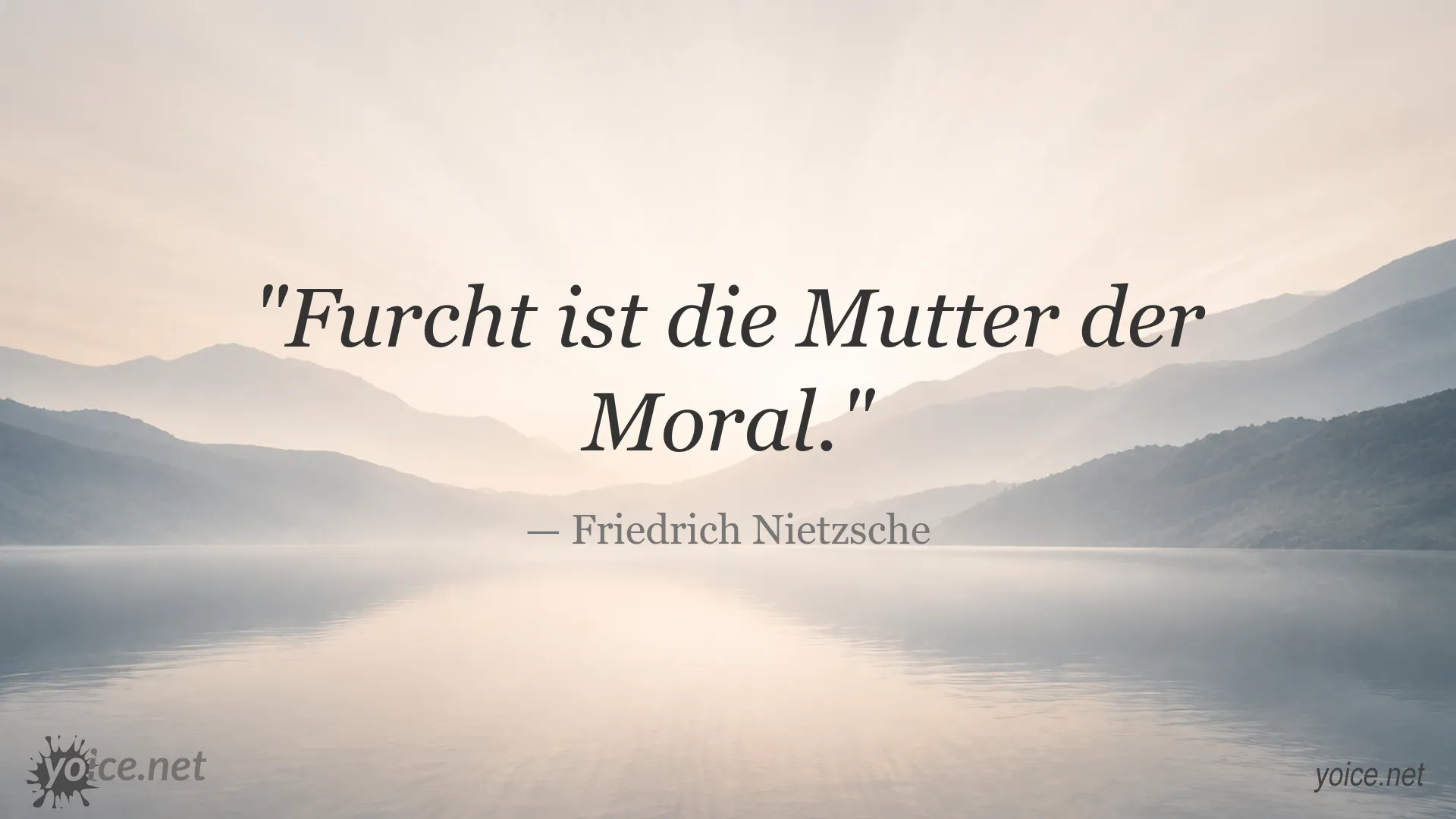 Zitatbild von Friedrich Nietzsche zum Thema Moral