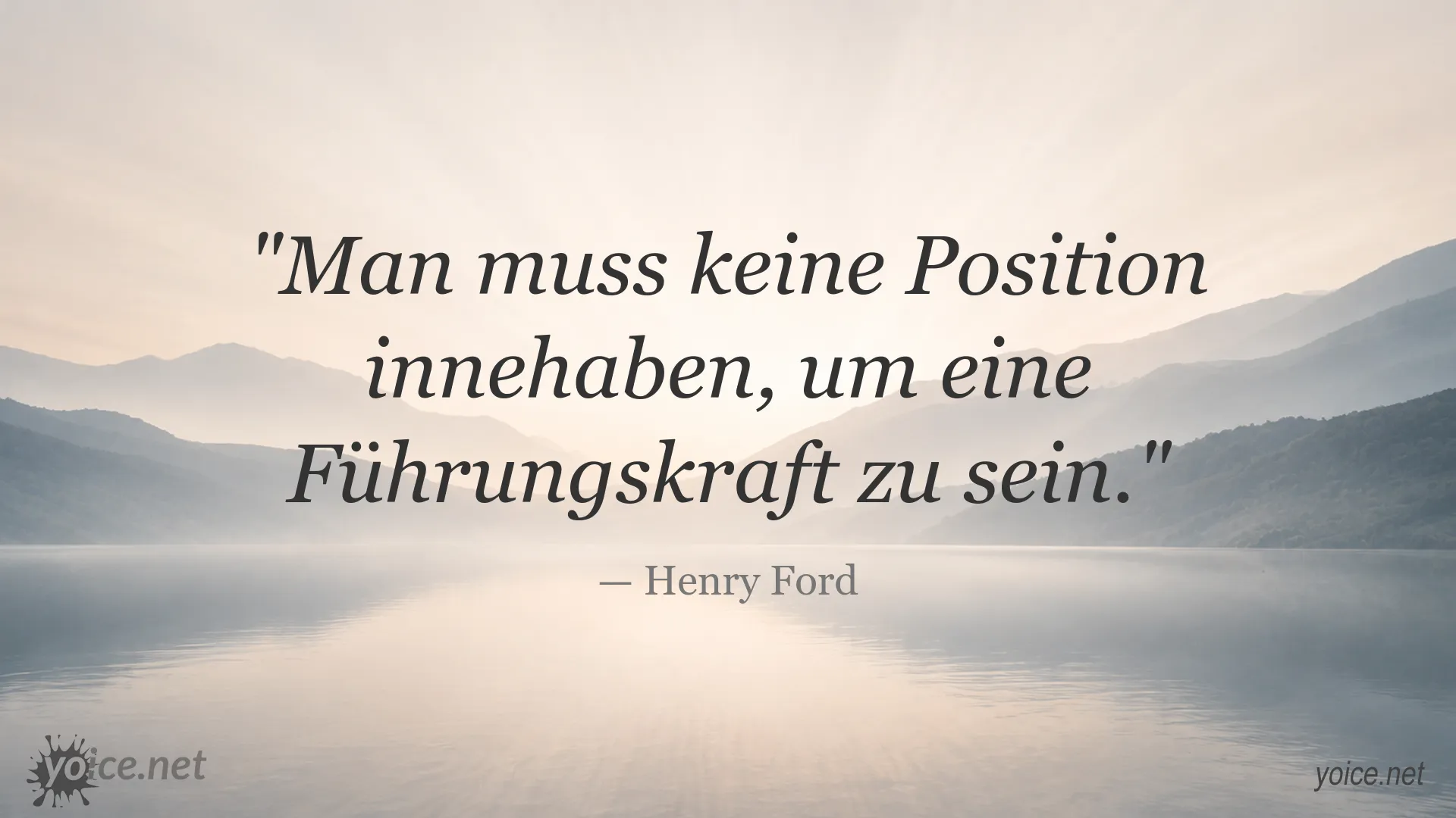 Zitatgrafik zum Thema Führung ohne Position von Henry Ford