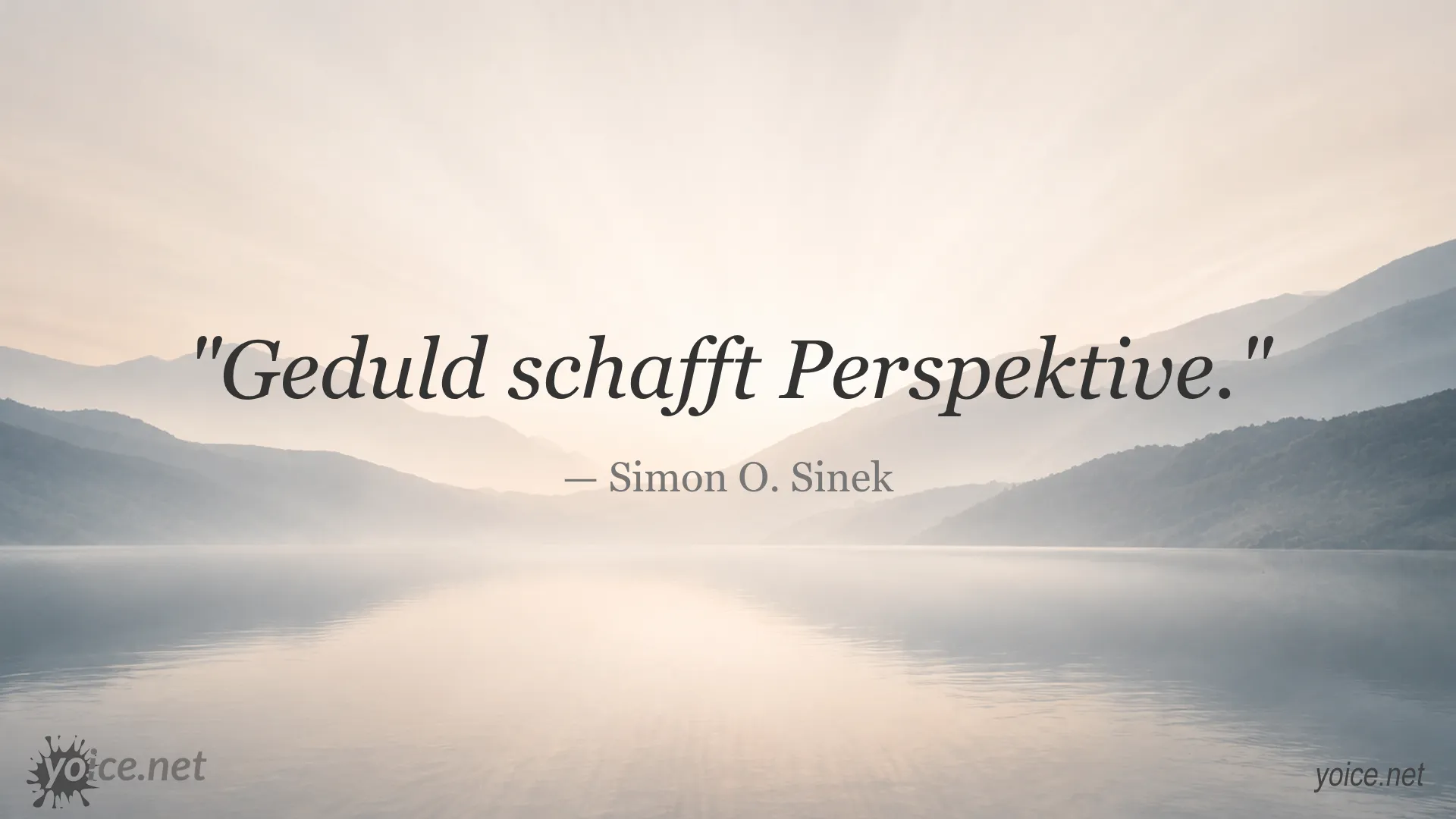Zitat von Simon O. Sinek: Geduld schafft Perspektive
