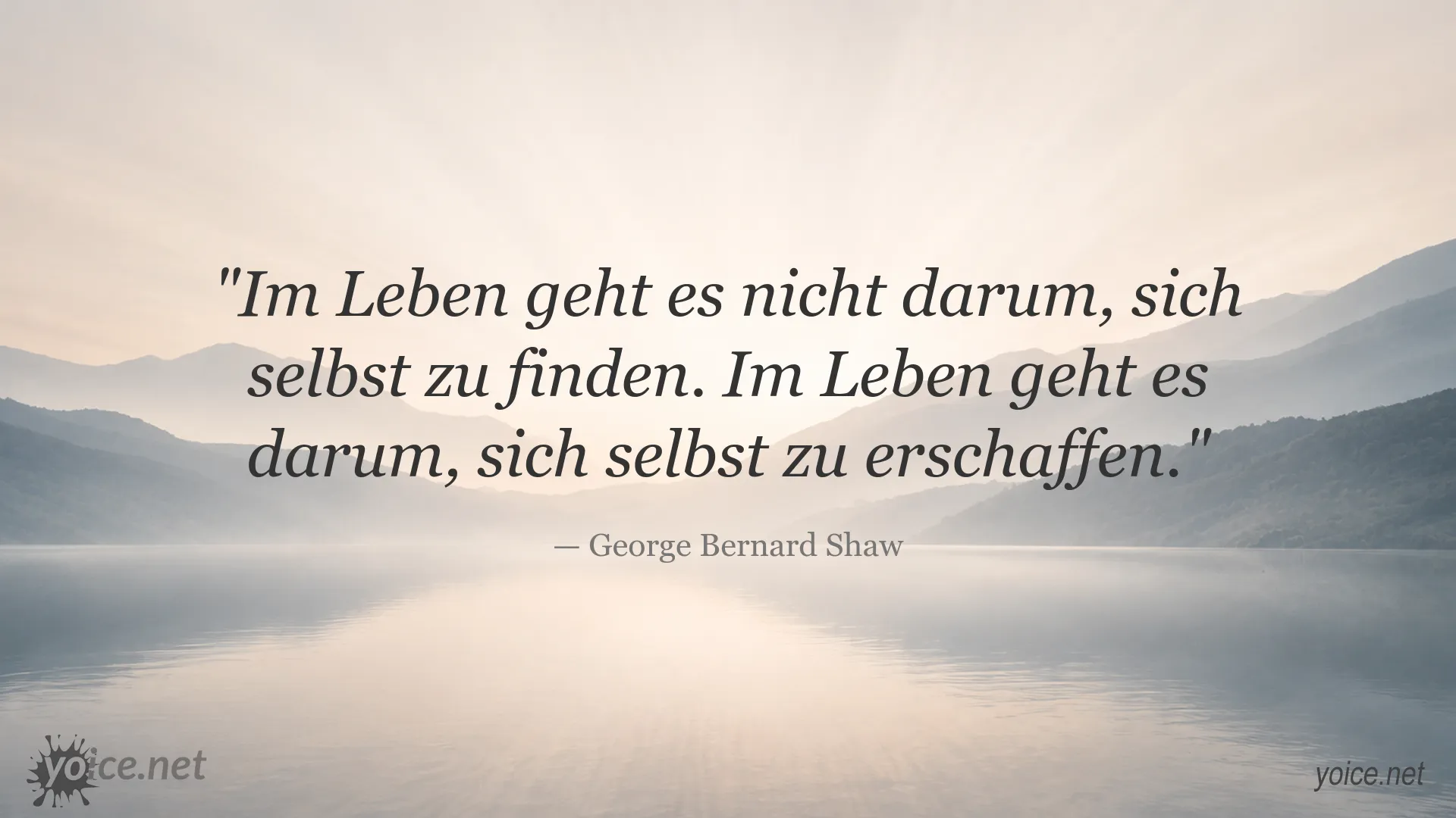 Inspirierendes Zitat von George Bernard Shaw über Selbstgestaltung und das Leben