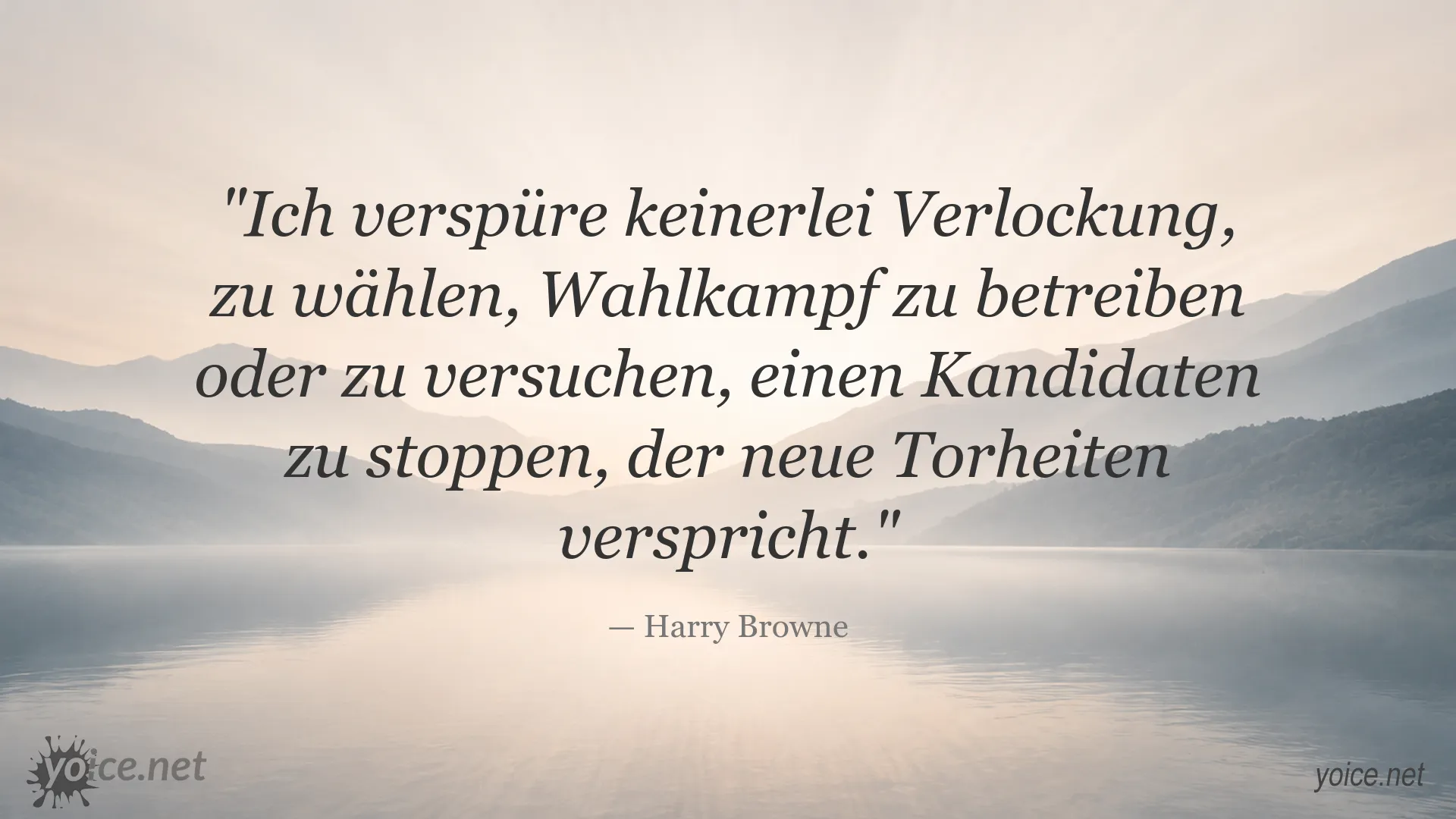 Zitatbild von Harry Browne über Wahlen, Wahlkampf und politische Versprechen