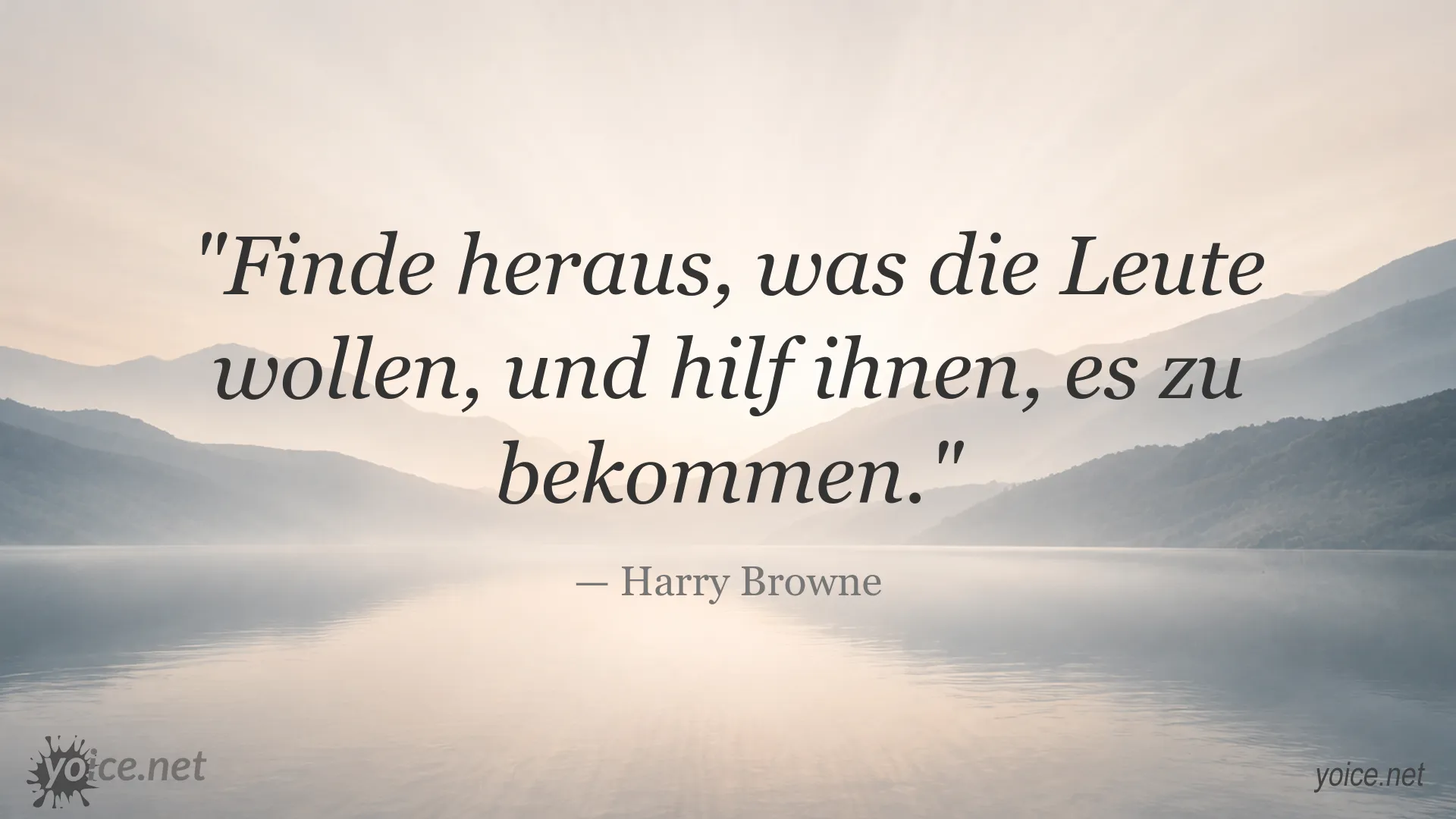 Inspirierendes Zitatbild von Harry Browne über die Wünsche anderer Menschen und hilfreiche Unterstützung