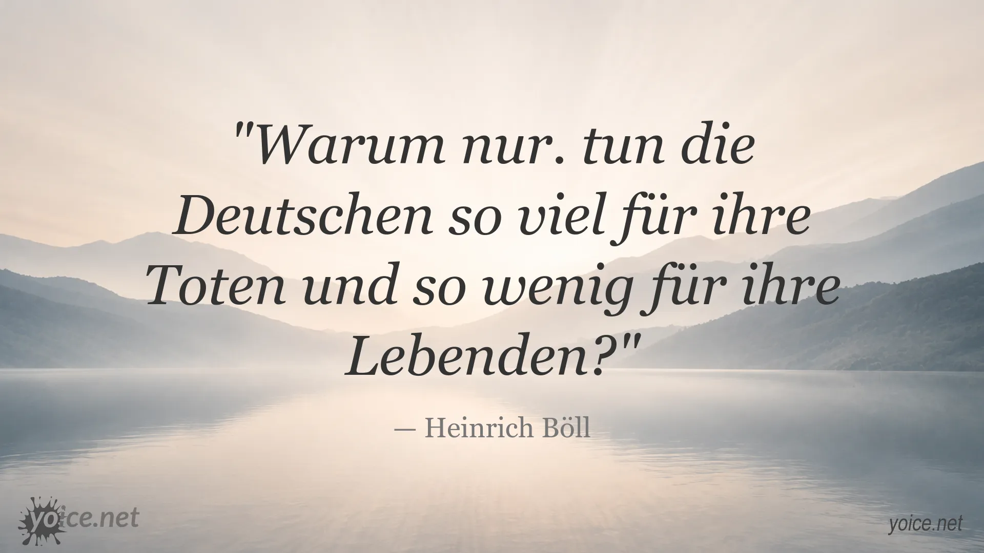 Zitatgrafik mit einem Zitat von Heinrich Böll