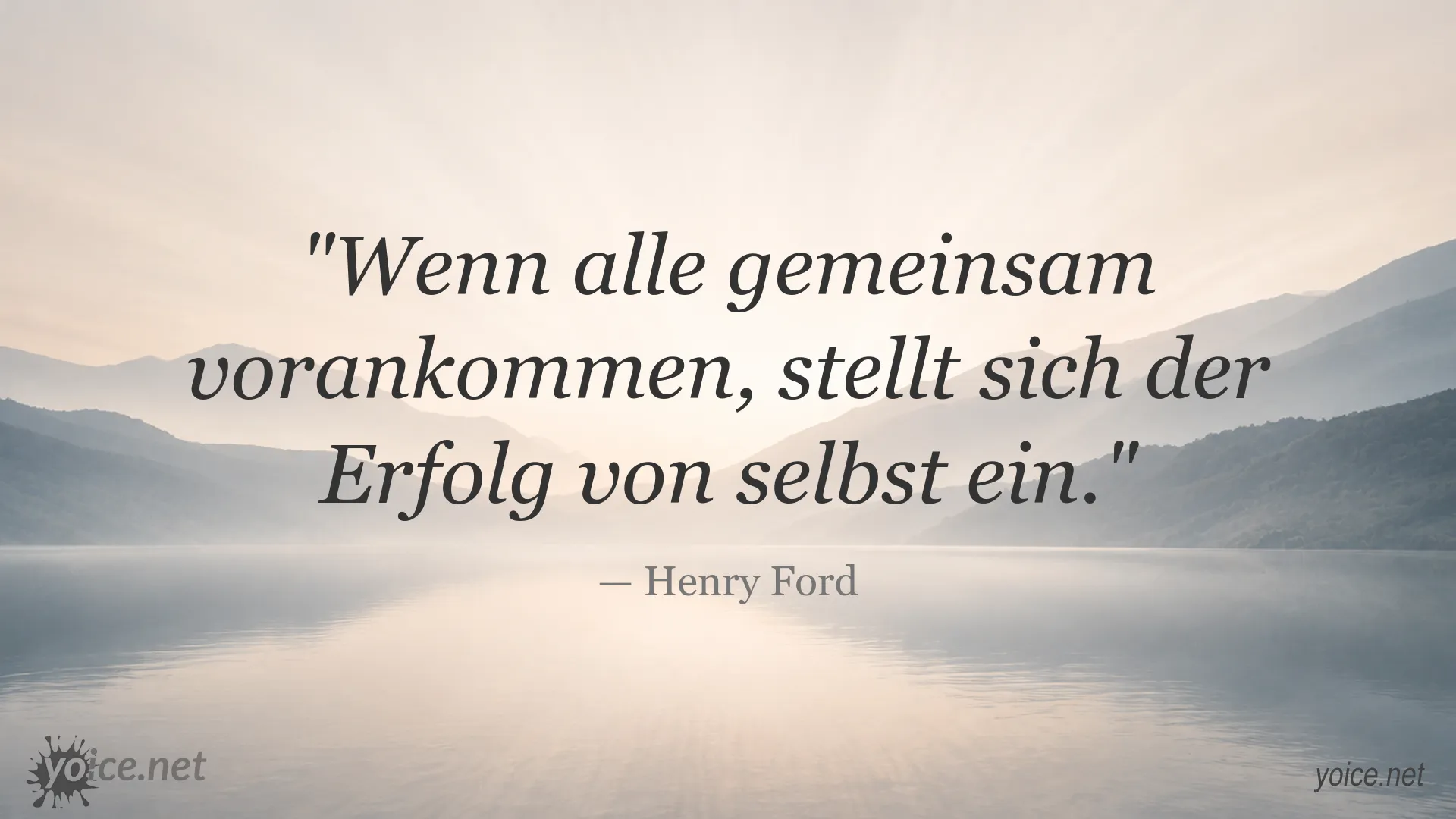 Inspirierendes Zitat von Henry Ford über gemeinsamen Fortschritt und Erfolg
