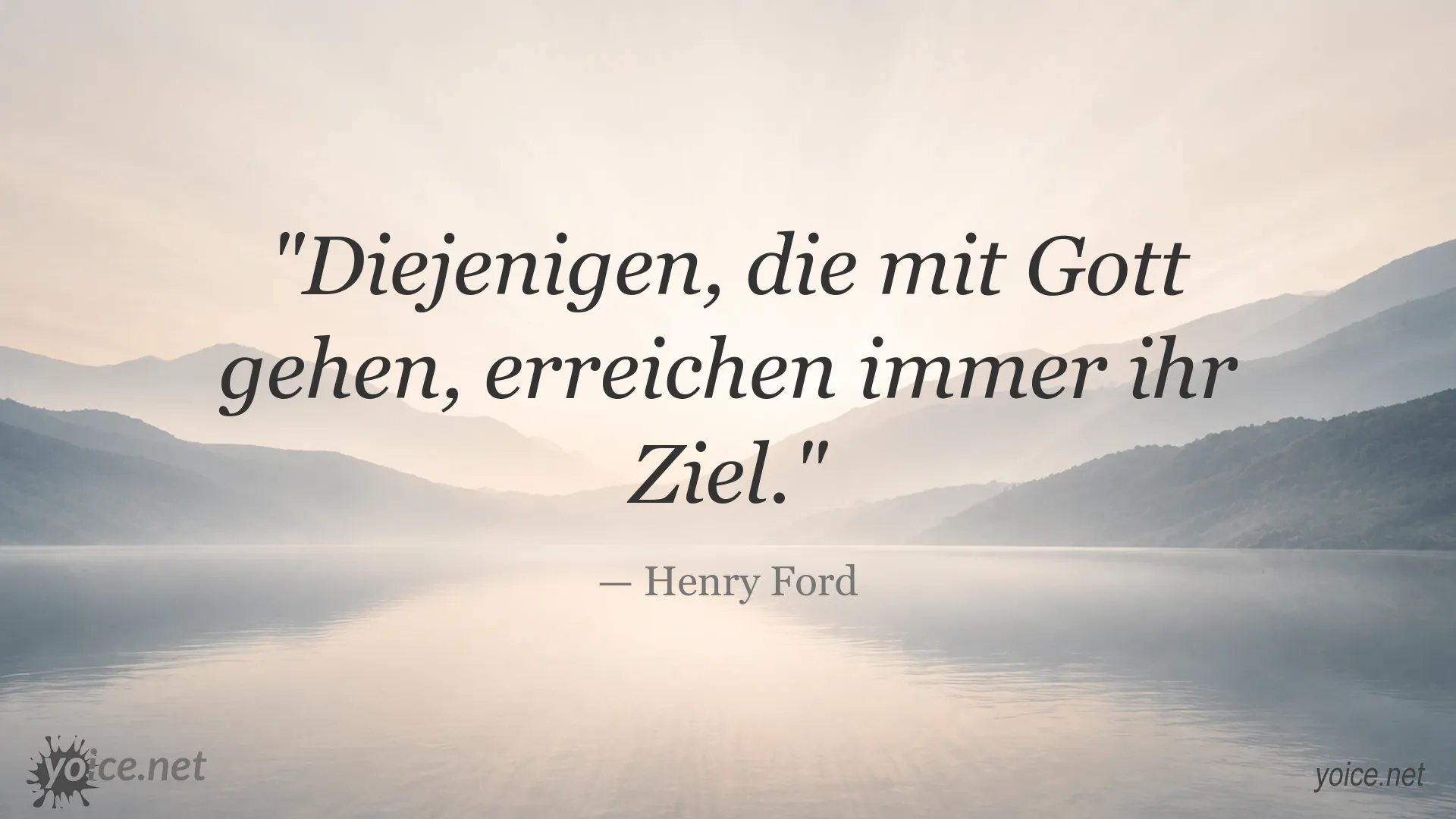 Inspirierendes Zitat von Henry Ford über den Weg mit Gott