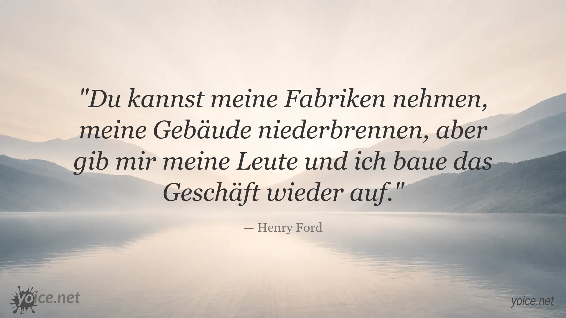 Inspirierendes Zitat von Henry Ford über den Wiederaufbau eines Geschäfts