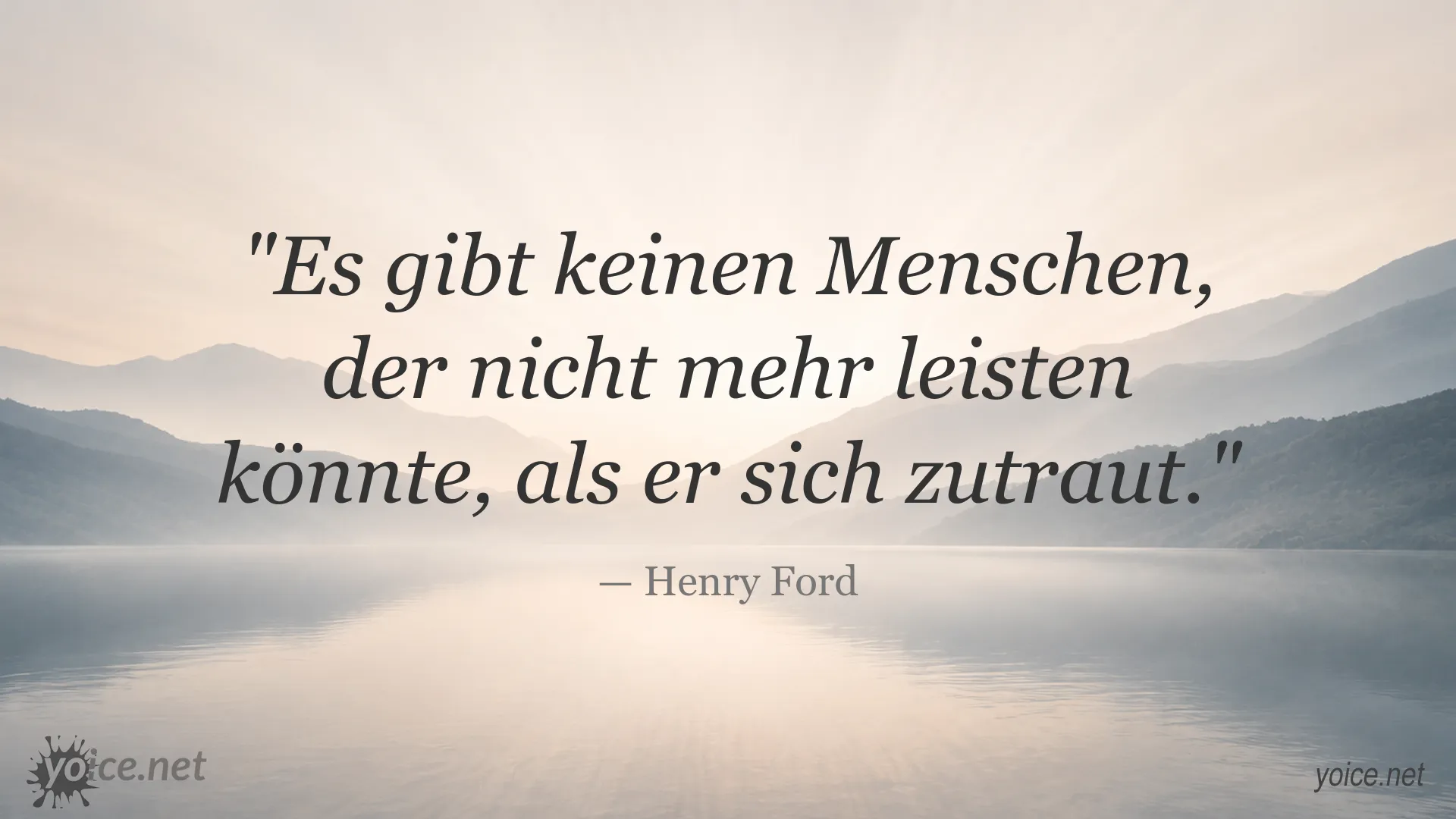 Inspirierendes Henry Ford Zitat über das eigene Leistungsvermögen und Selbstvertrauen