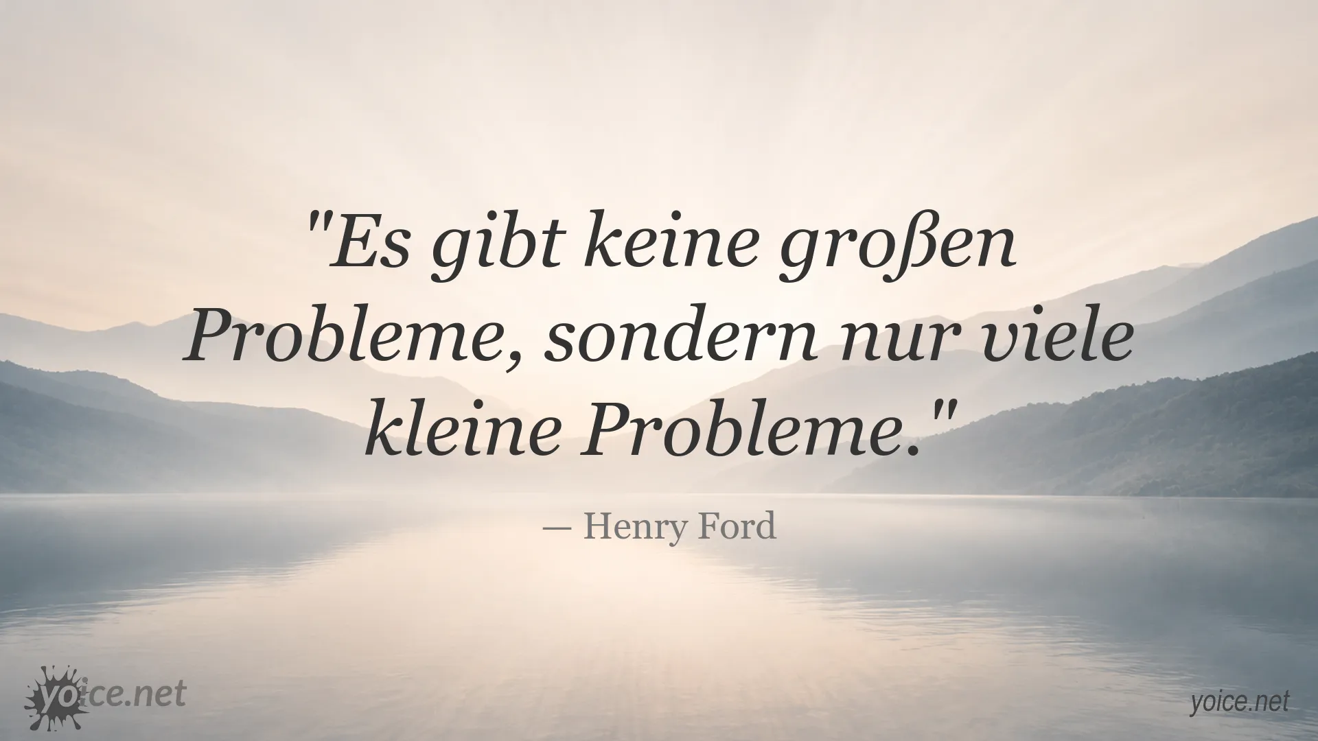Zitatbild von Henry Ford über den Umgang mit Problemen