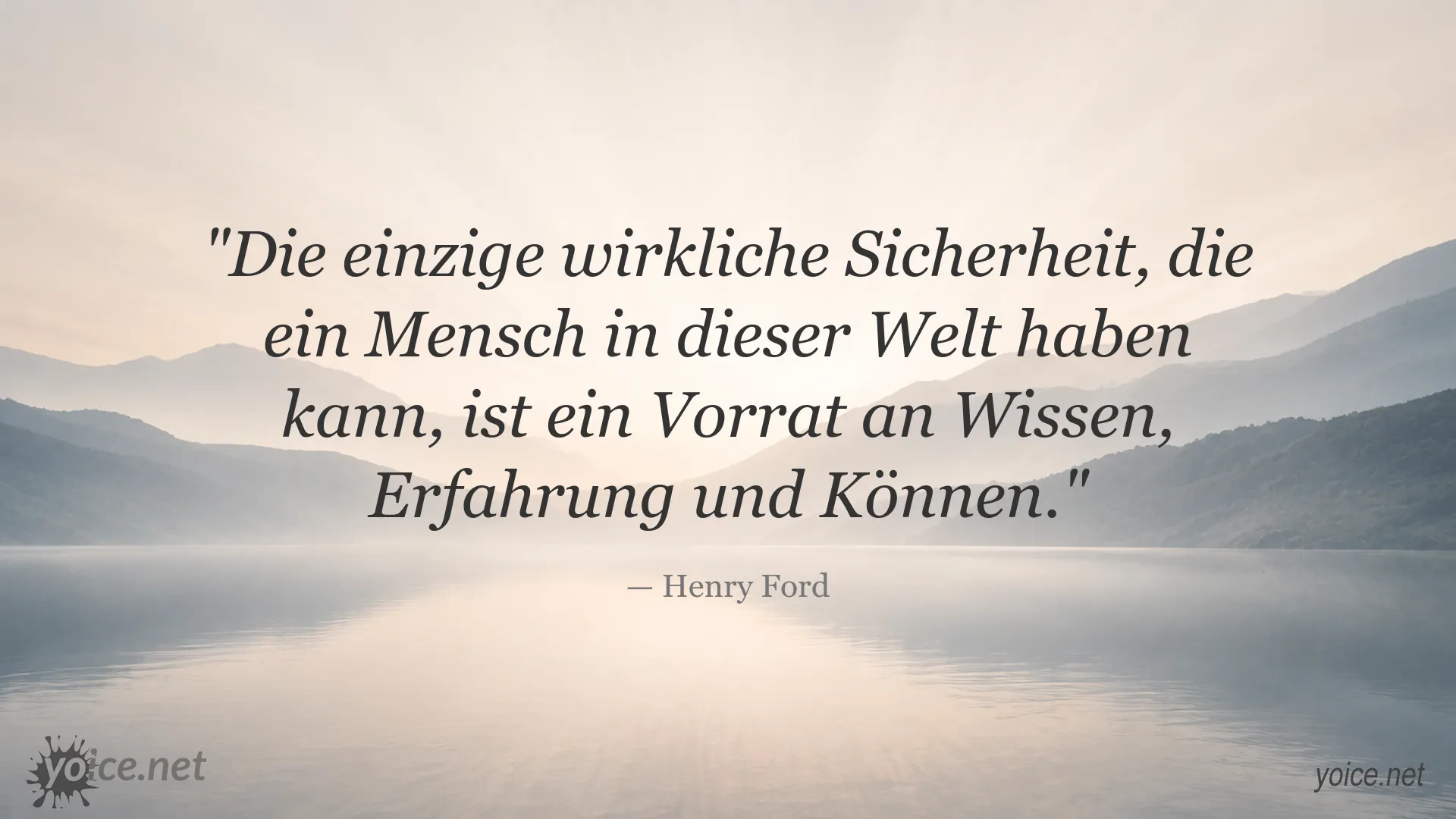 Inspirierendes Zitat von Henry Ford über Wissen, Erfahrung und Können