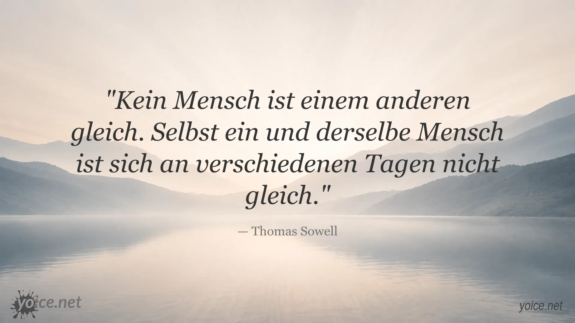 Inspirierendes Zitat von Thomas Sowell über Individualität und persönlichen Wandel