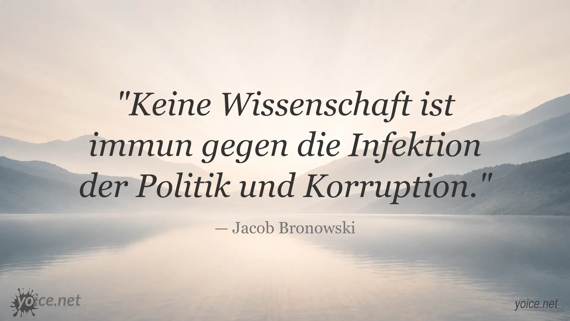 Zitat von Jacob Bronowski über Politik und Korruption in der Wissenschaft