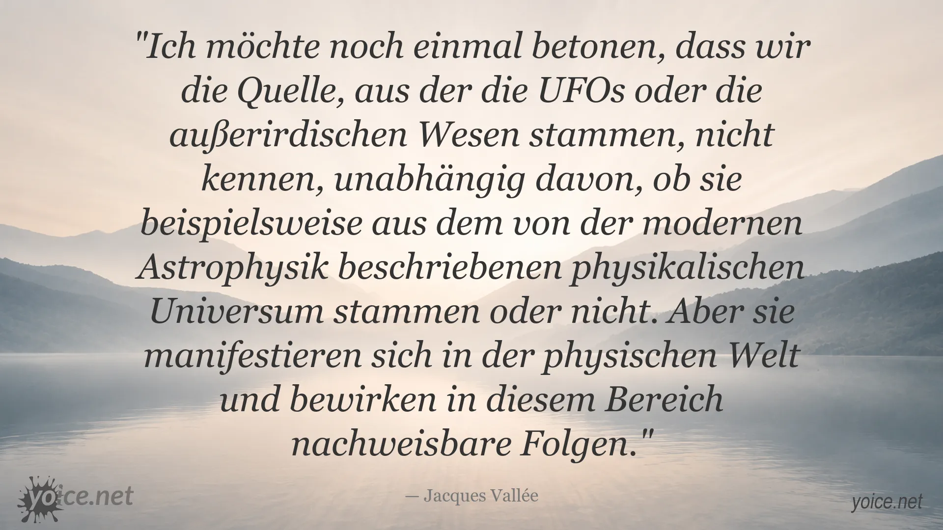 Jacques Vallée über die unbekannte Herkunft von UFOs und außerirdischen Wesen