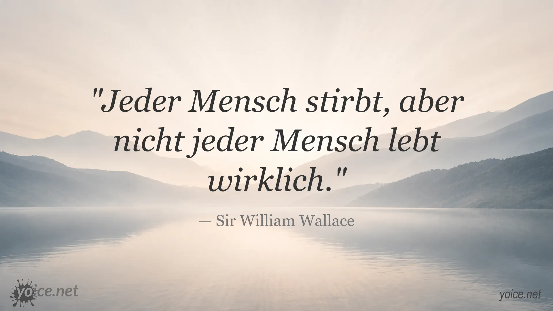 Inspirierendes Zitat von Sir William Wallace über Leben und Tod