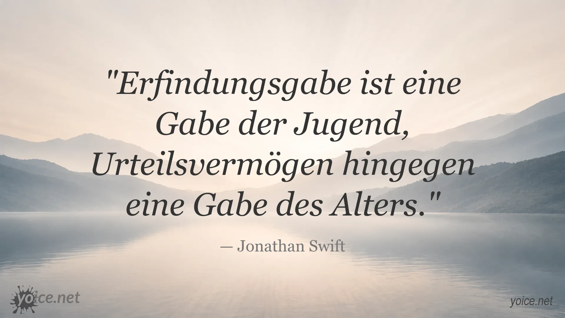 Zitat von Jonathan Swift über Erfindungsgabe und Urteilsvermögen