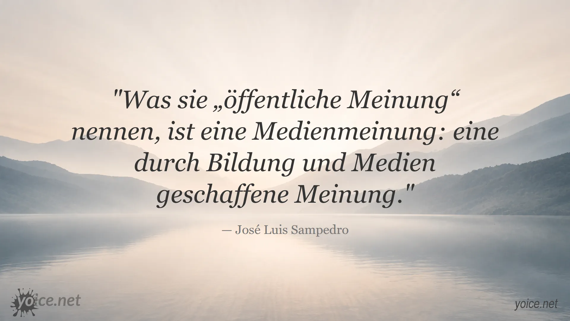 Zitat von José Luis Sampedro über öffentliche Meinung und Medien