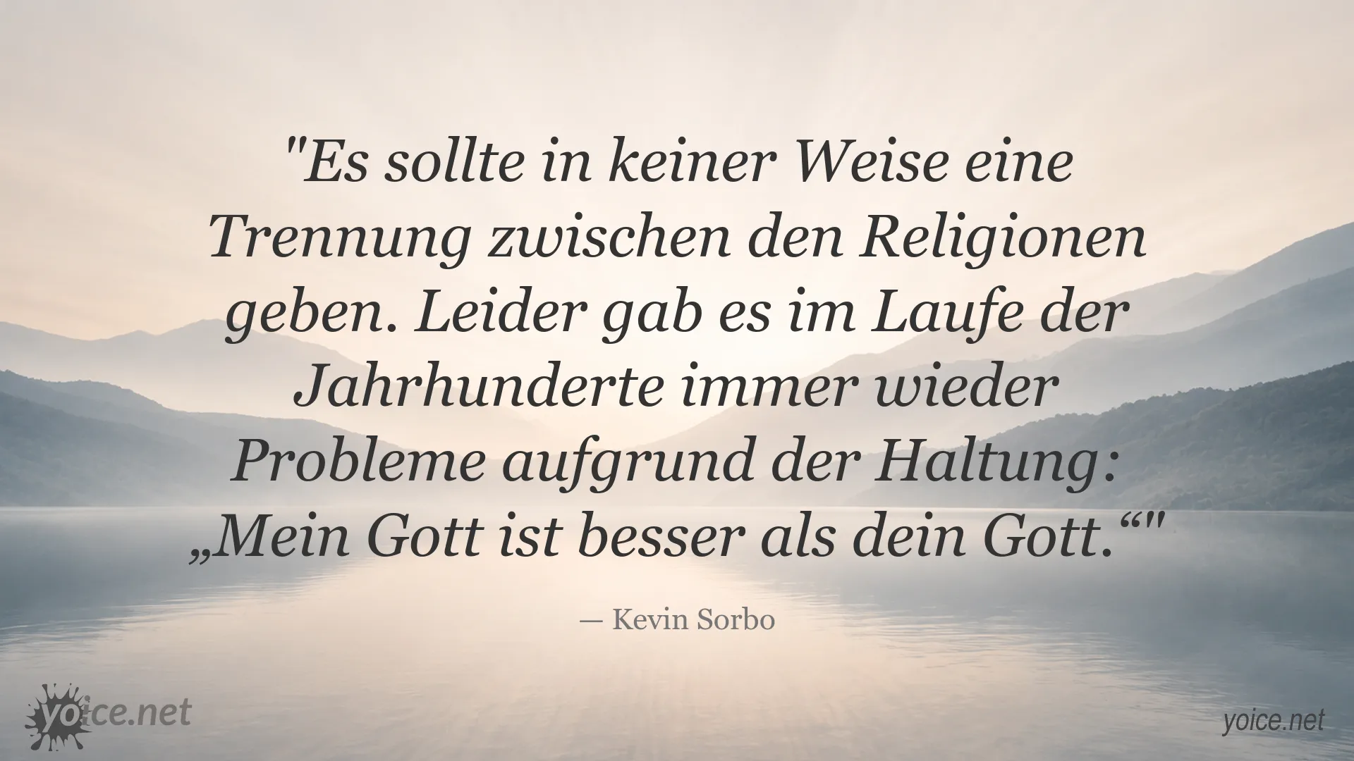 Kevin Sorbo über religiöse Einheit, Toleranz und den respektvollen Umgang zwischen Religionen