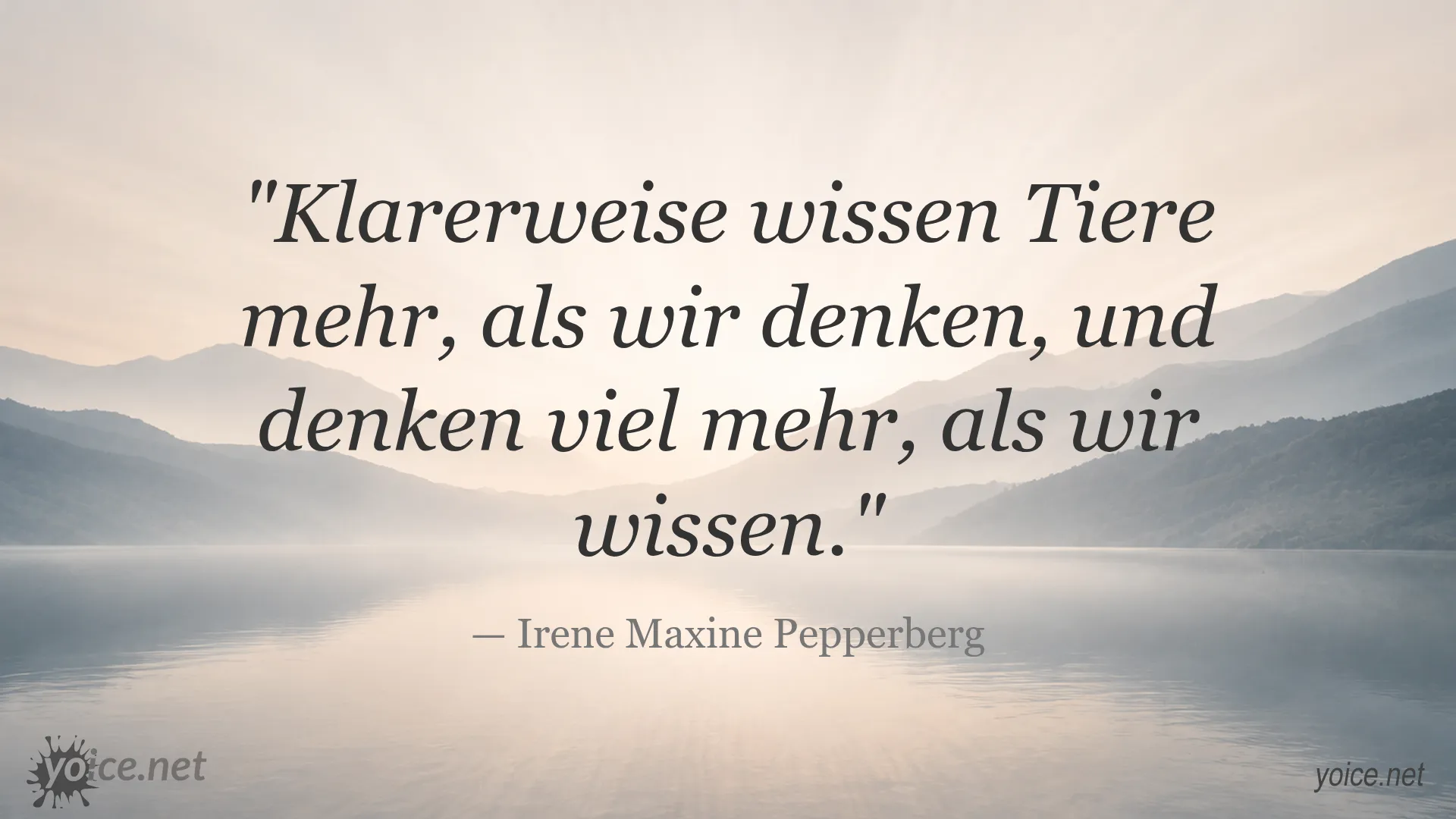 Zitat von Irene Maxine Pepperberg über das Wissen und Denken von Tieren