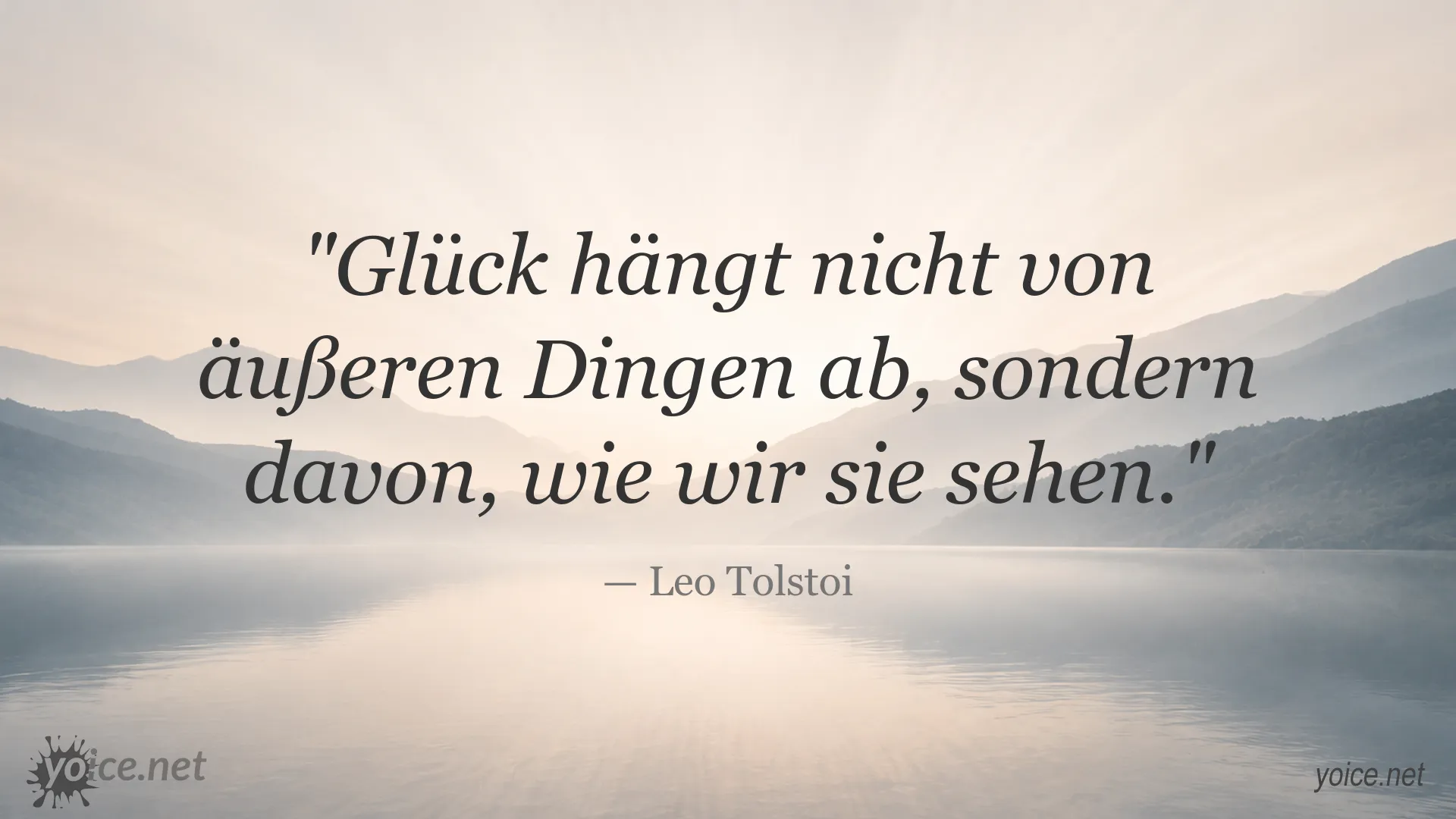 Inspirierendes Glück-Zitat von Leo Tolstoi