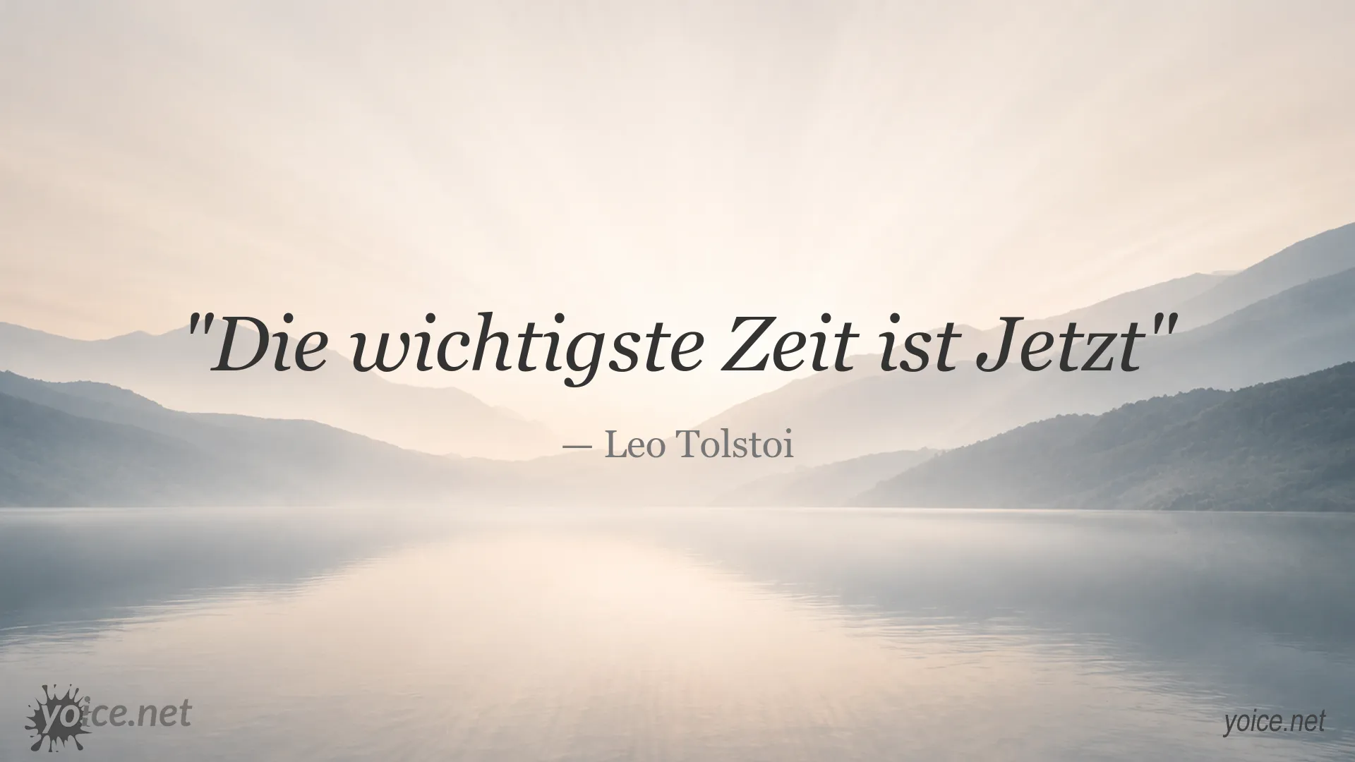 Inspirierendes Zitatbild von Leo Tolstoi
