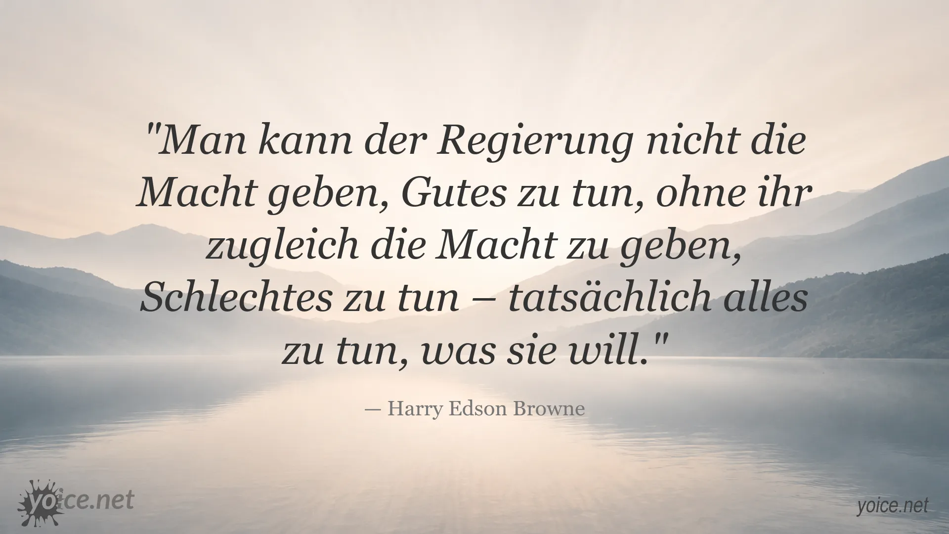 Zitatgrafik über Macht und Verantwortung von Harry Edson Browne