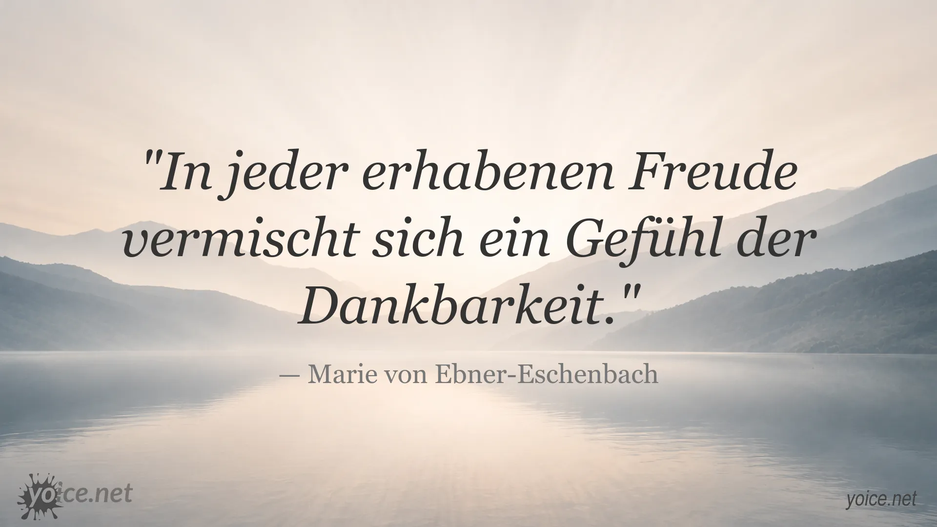 Zitatbild mit einem inspirierenden Zitat von Marie von Ebner-Eschenbach